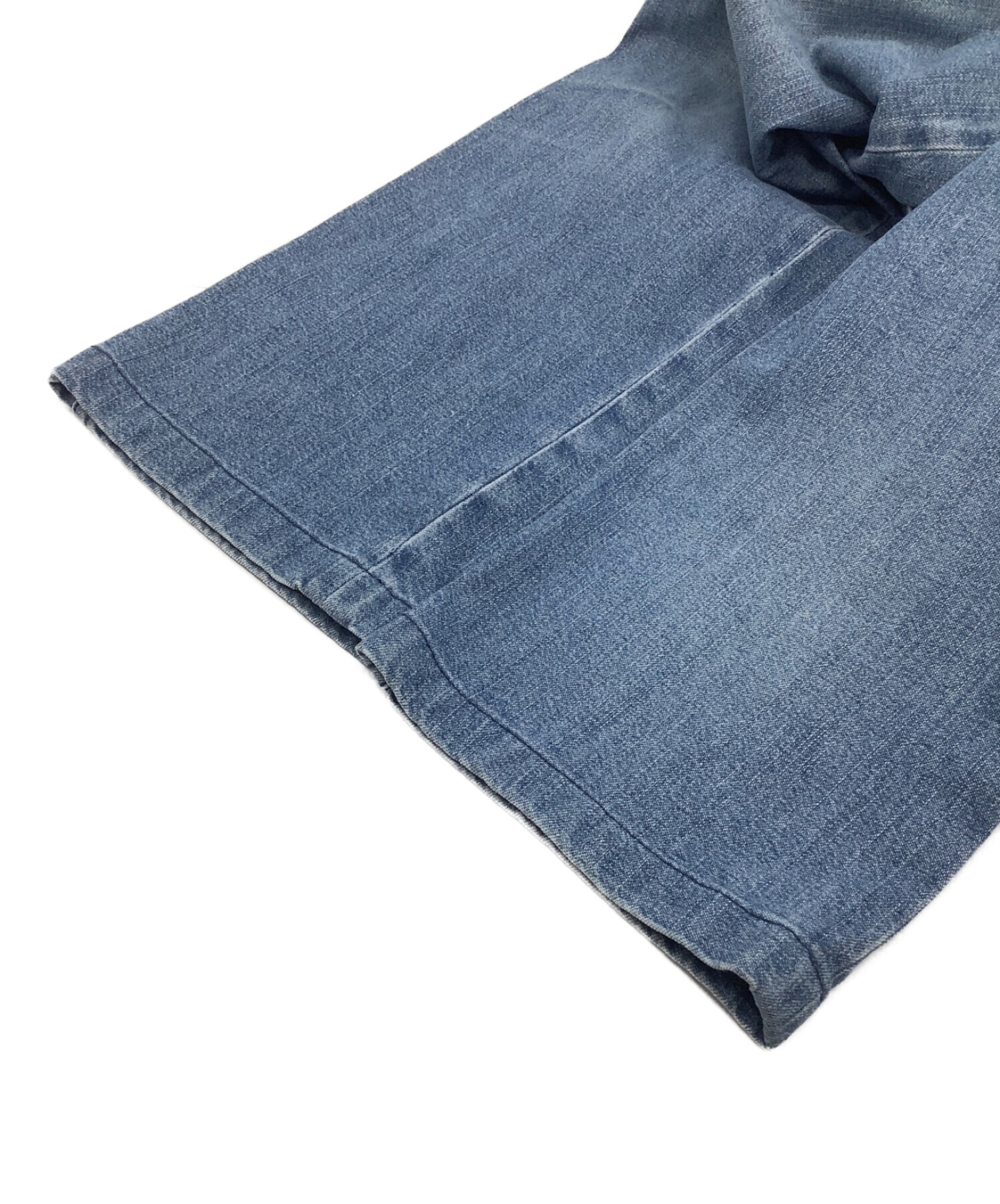 中古・古着通販】CHANEL (シャネル) デニムパンツ スカイブルー サイズ