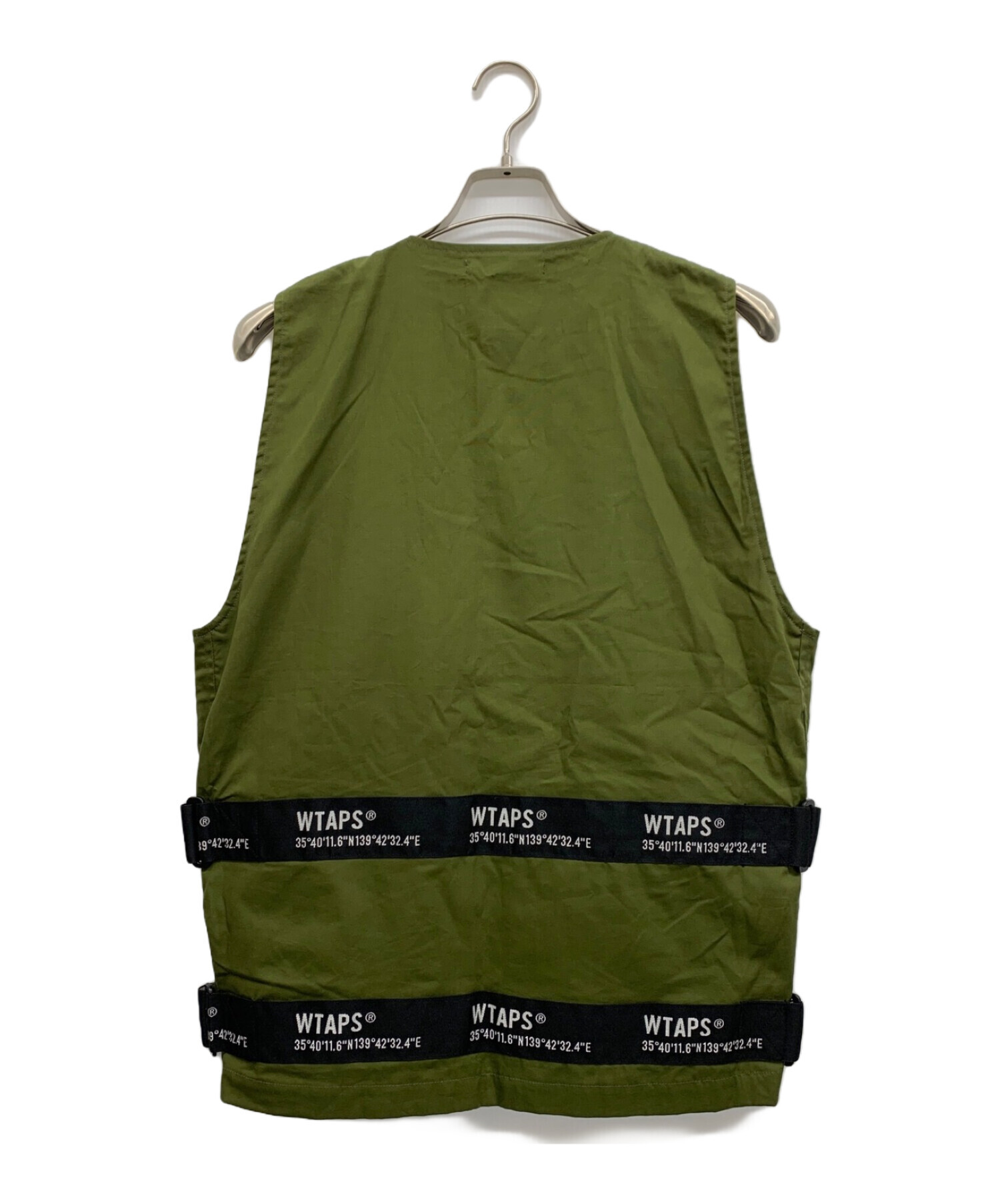 中古・古着通販】WTAPS (ダブルタップス) ロゴデザインベスト オリーブ