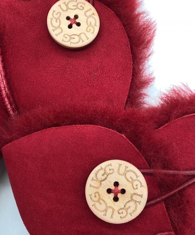 中古・古着通販】UGG (アグ) ムートンブーツ レッド サイズ:SIZE 23cm