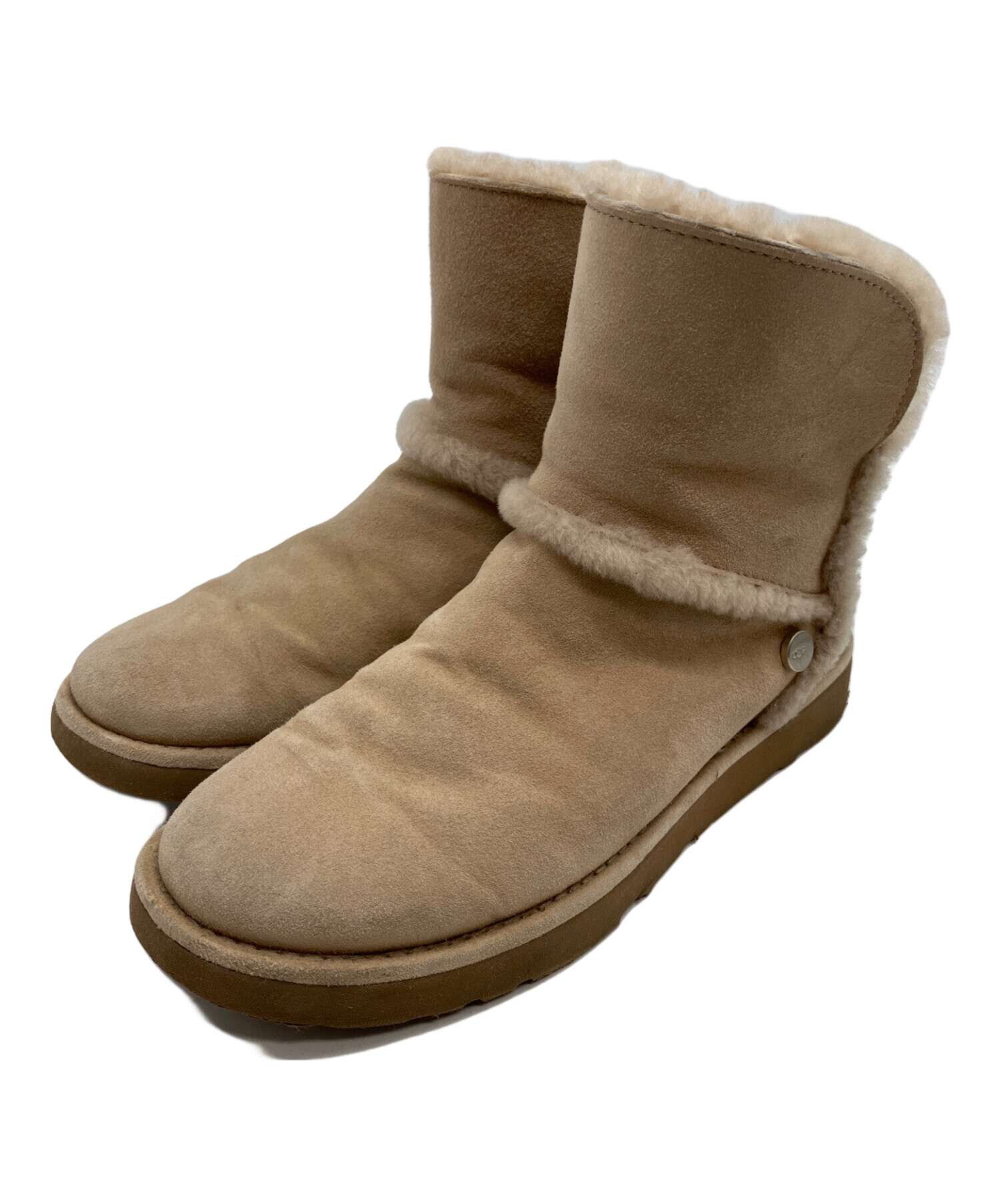 中古・古着通販】UGG (アグ) ショートブーツ ベージュ サイズ:23
