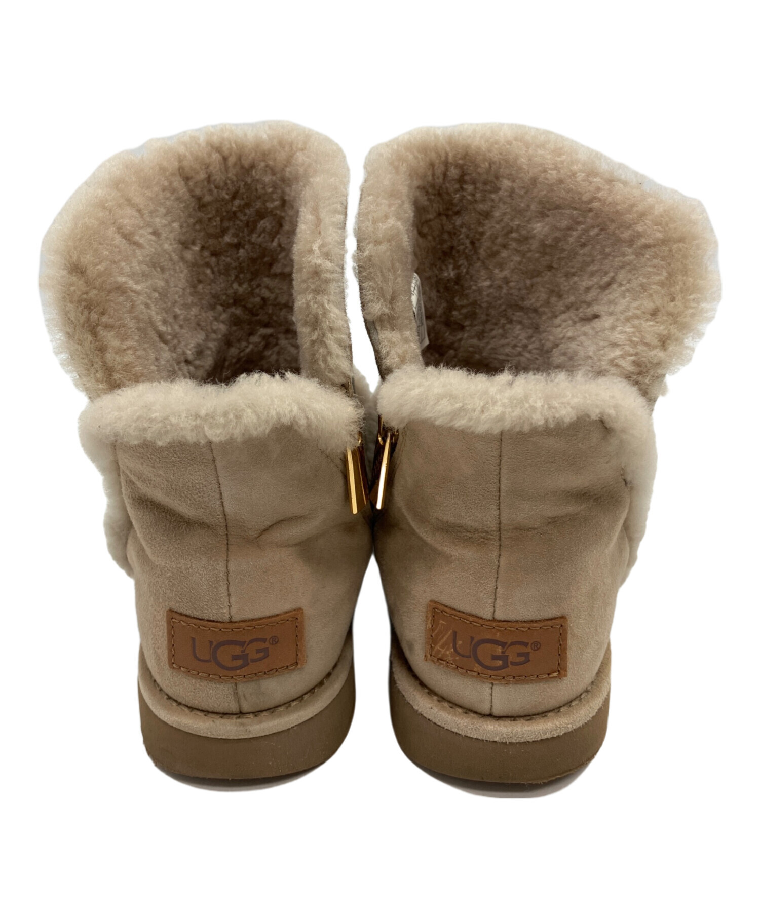 中古・古着通販】UGG (アグ) ショートブーツ ベージュ サイズ:23