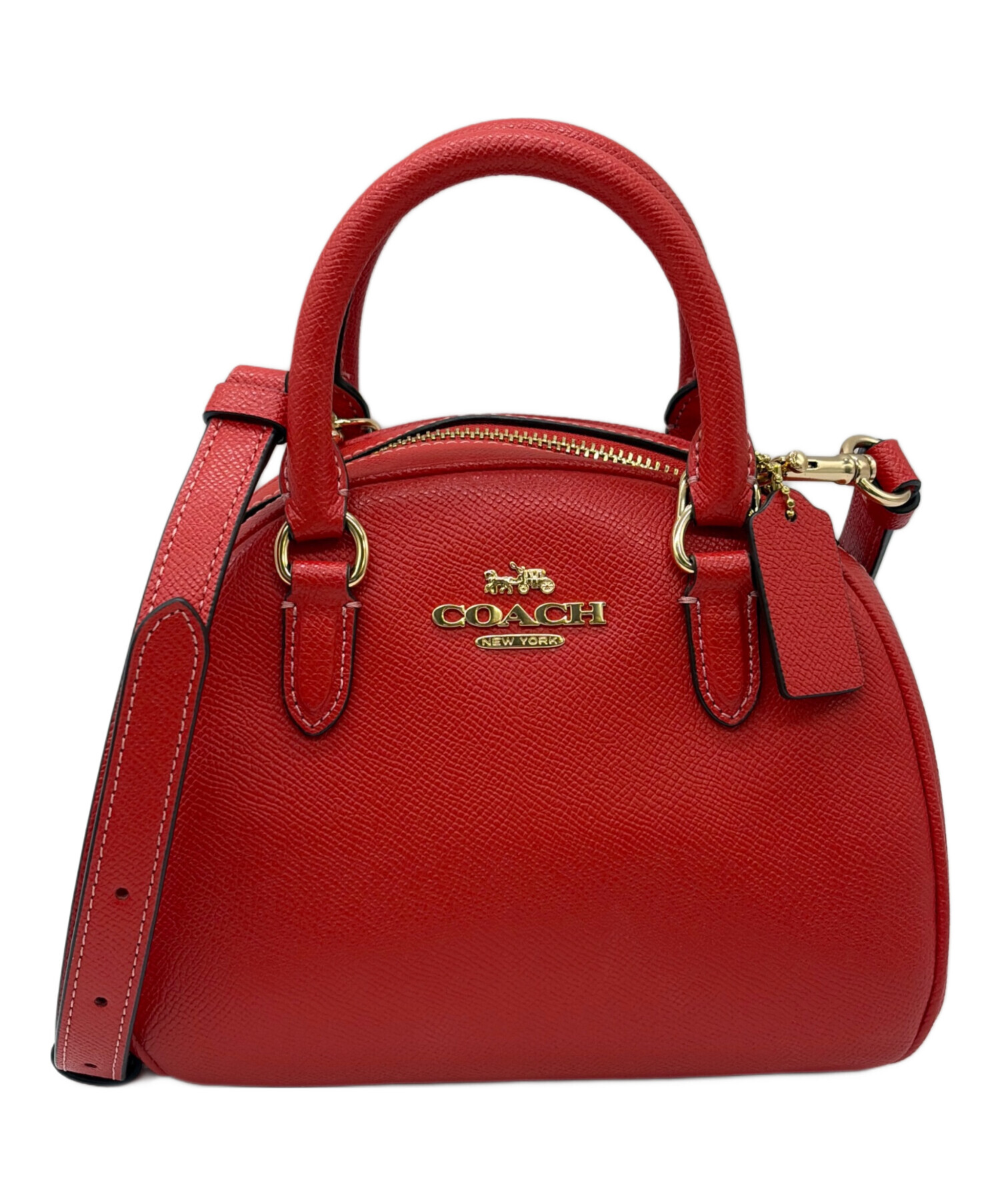 中古・古着通販】COACH (コーチ) 2WAYバッグ レッド｜ブランド・古着