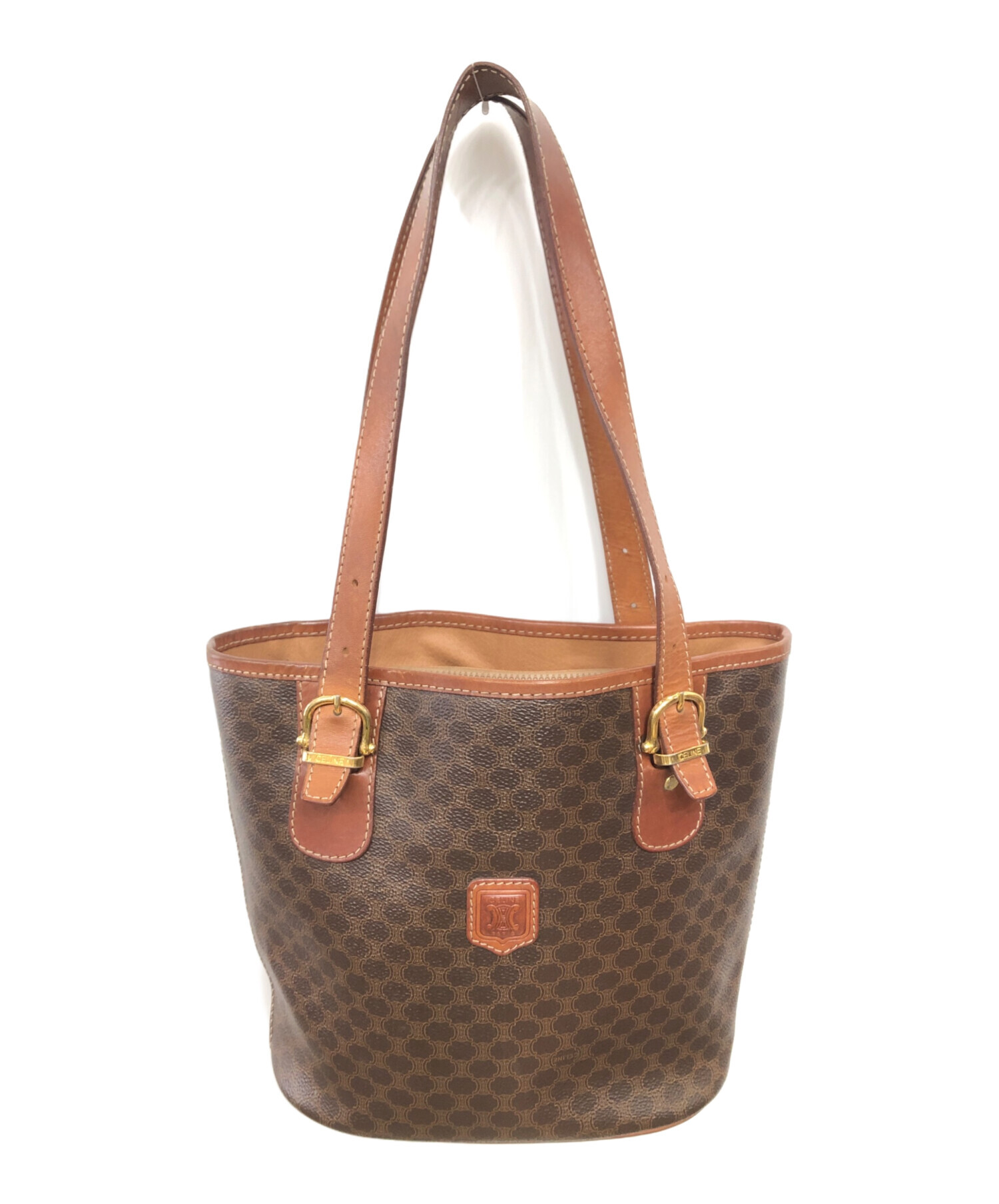 中古・古着通販】CELINE (セリーヌ) バケツ型トートバッグ ブラウン