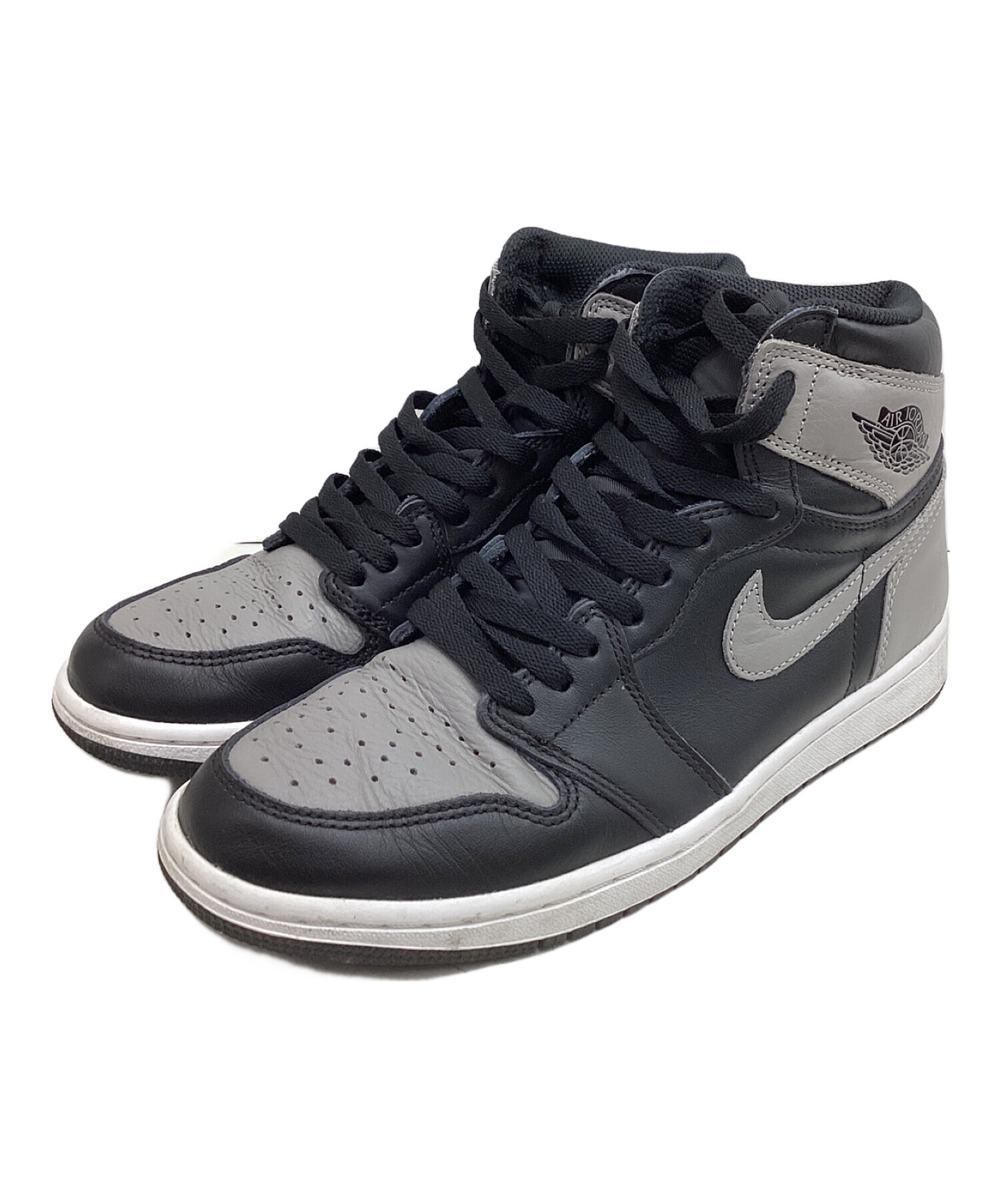 中古・古着通販】NIKE (ナイキ) ハイカットスニーカー ブラック×グレー