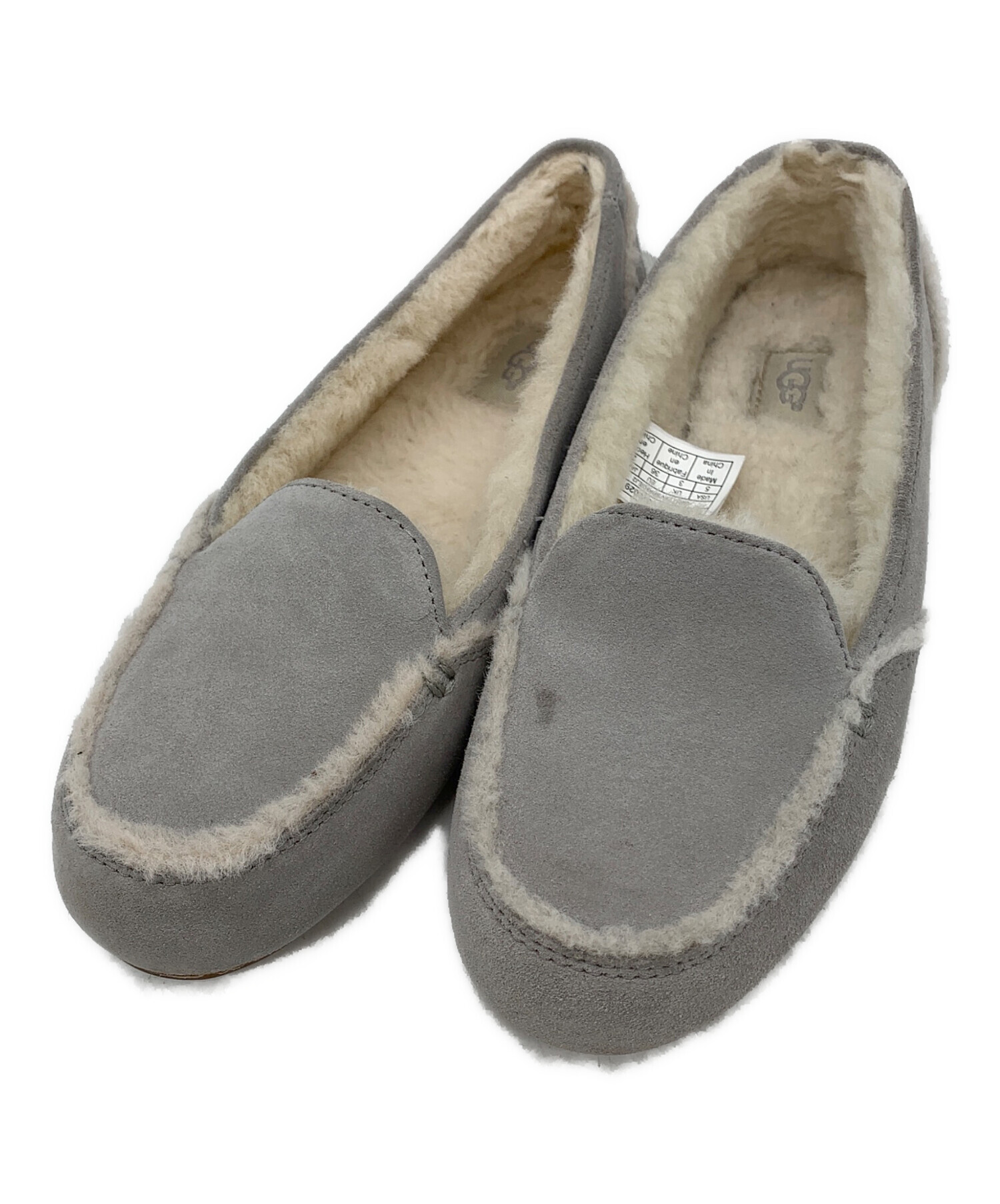 中古・古着通販】UGG (アグ) モカシンシューズ ライトグレー サイズ