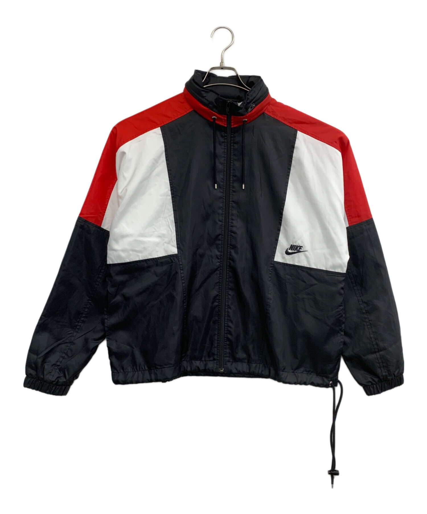 中古・古着通販】NIKE (ナイキ) ナイロンジャケット ブラック×レッド