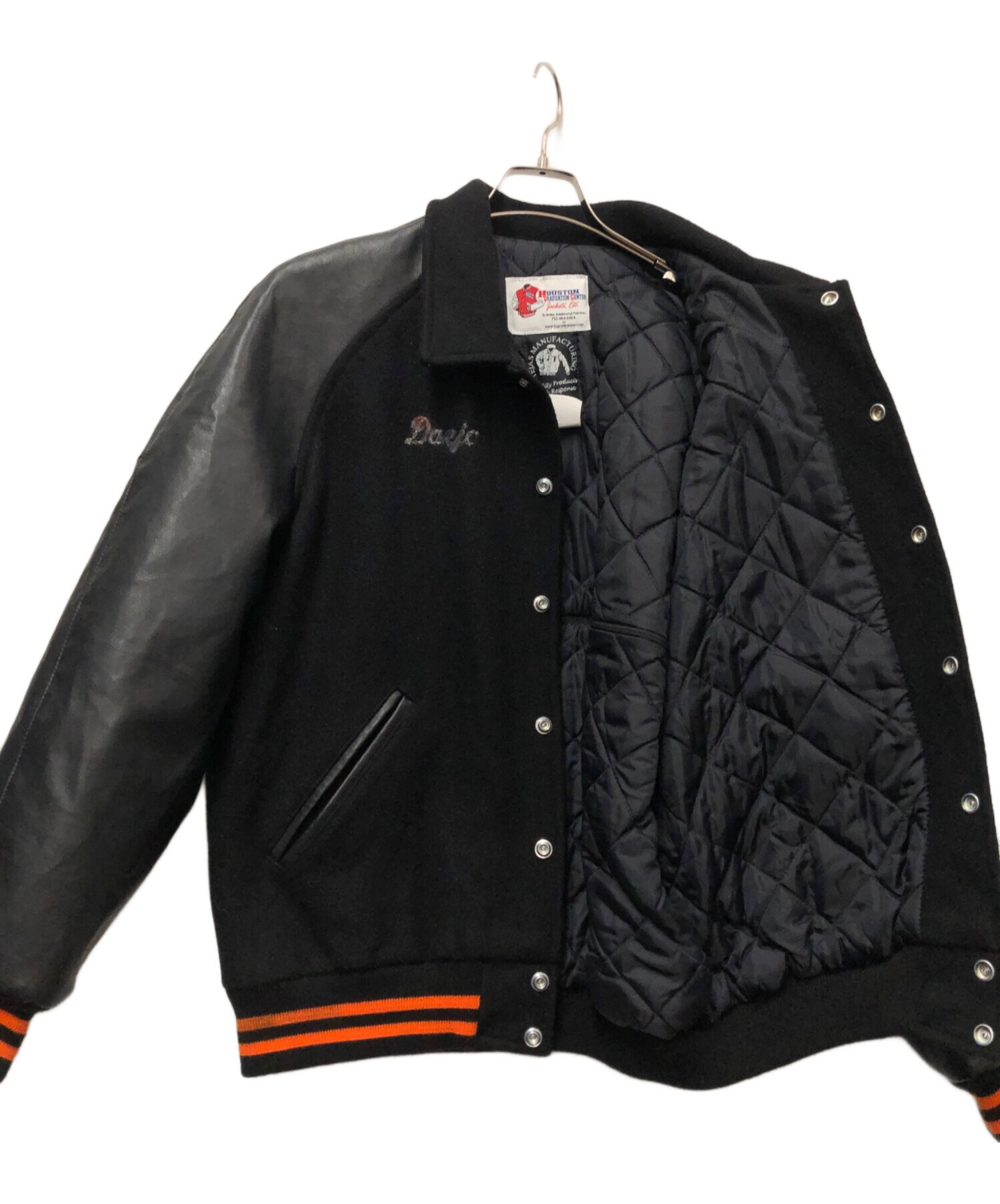 中古・古着通販】HOUSTON (ヒューストン) スタジャン ブラック