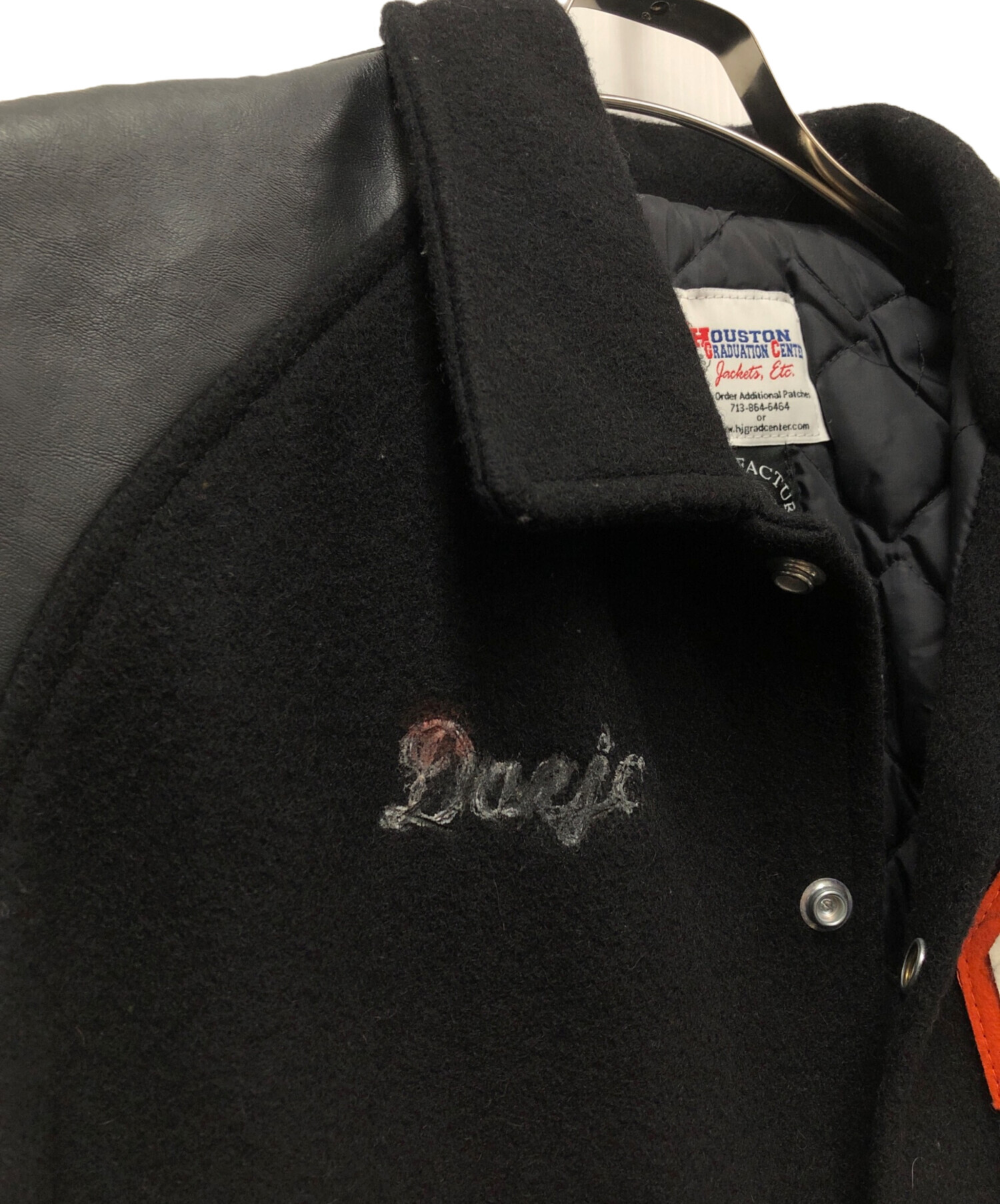 中古・古着通販】HOUSTON (ヒューストン) スタジャン ブラック