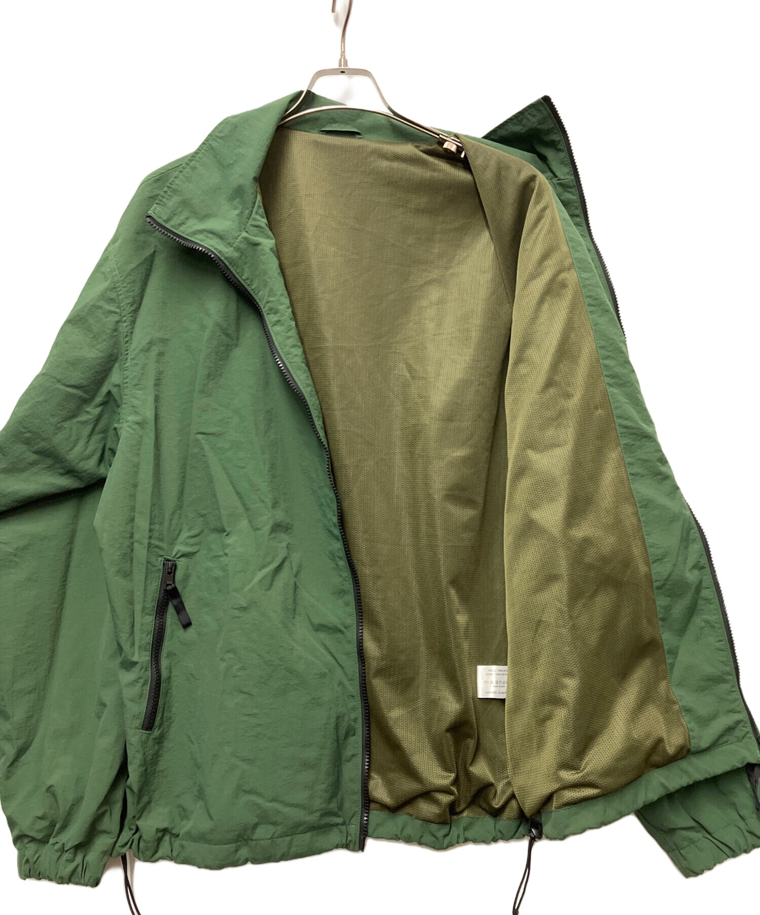 中古・古着通販】ENNOY (エンノイ) ナイロンジャケット グリーン