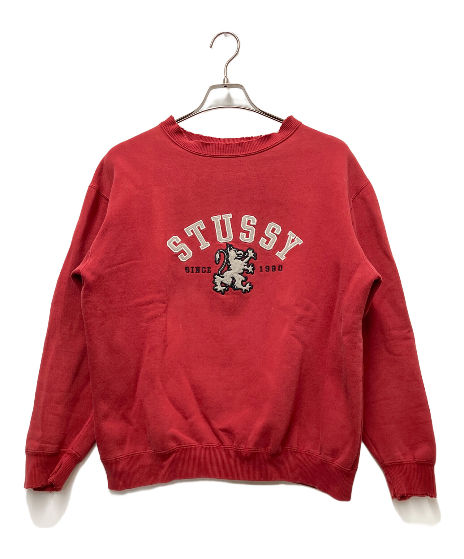 中古・古着通販】stussy (ステューシー) スウェット レッド サイズ:L