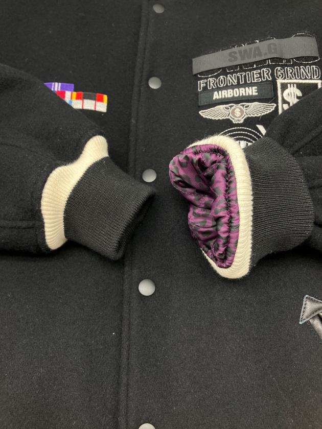 中古・古着通販】SWAGGER (スワッガー) スタジャン ブラック サイズ:L