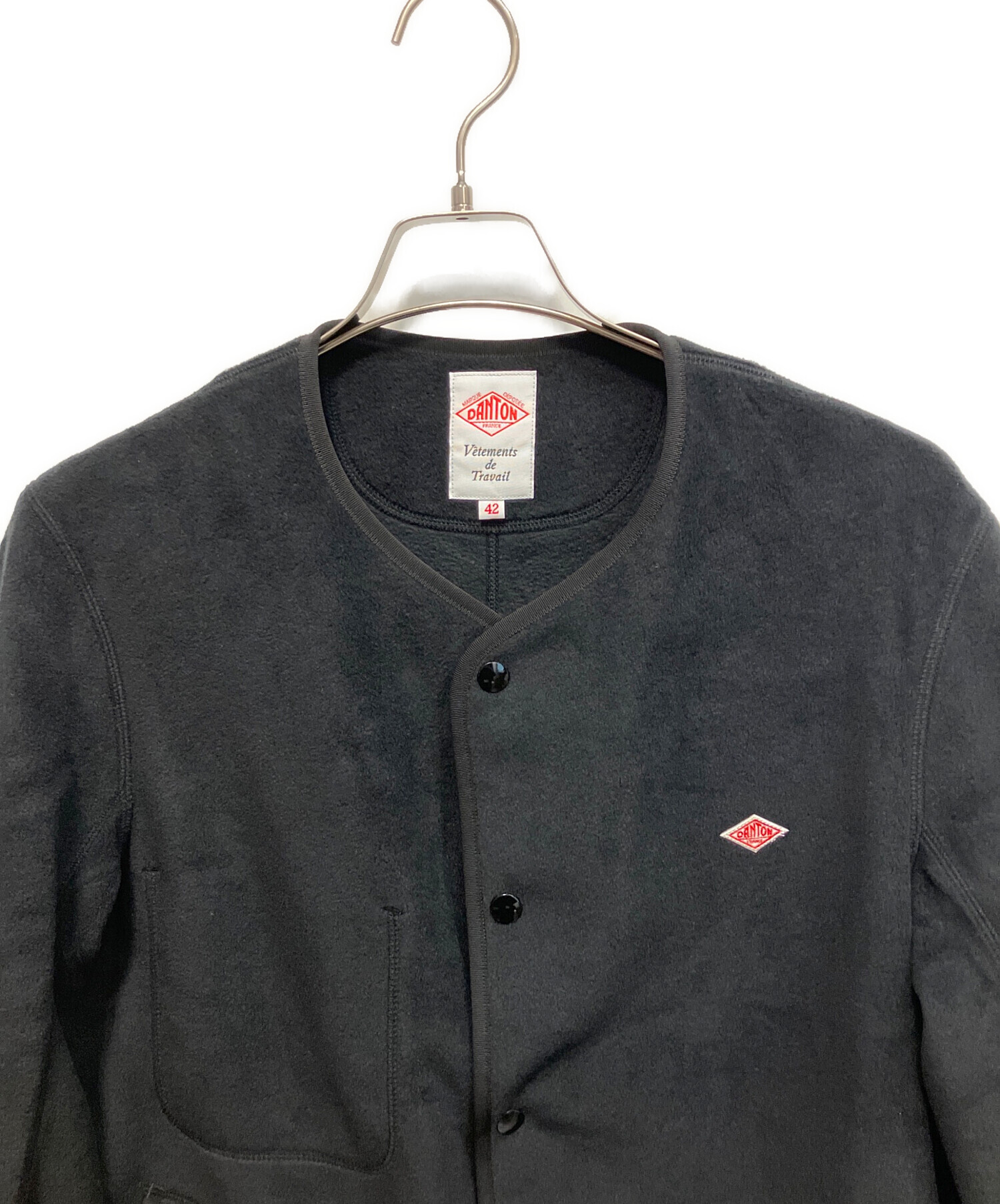 中古・古着通販】DANTON (ダントン) ノーカラー フリースジャケット