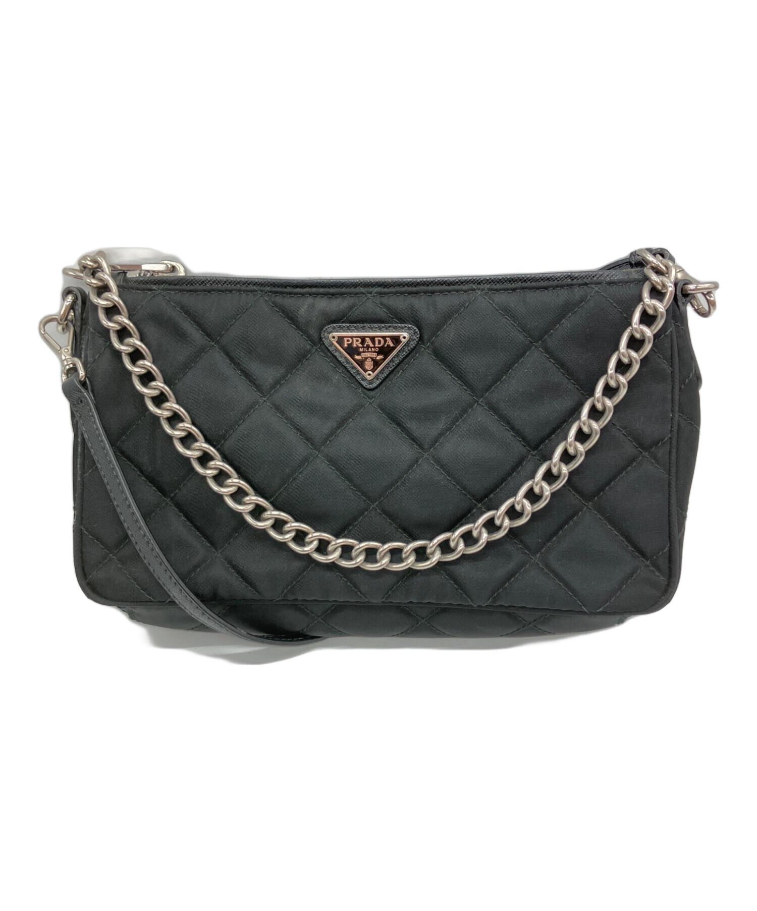 中古・古着通販】PRADA (プラダ) キルティングナイロン2WAYチェーン
