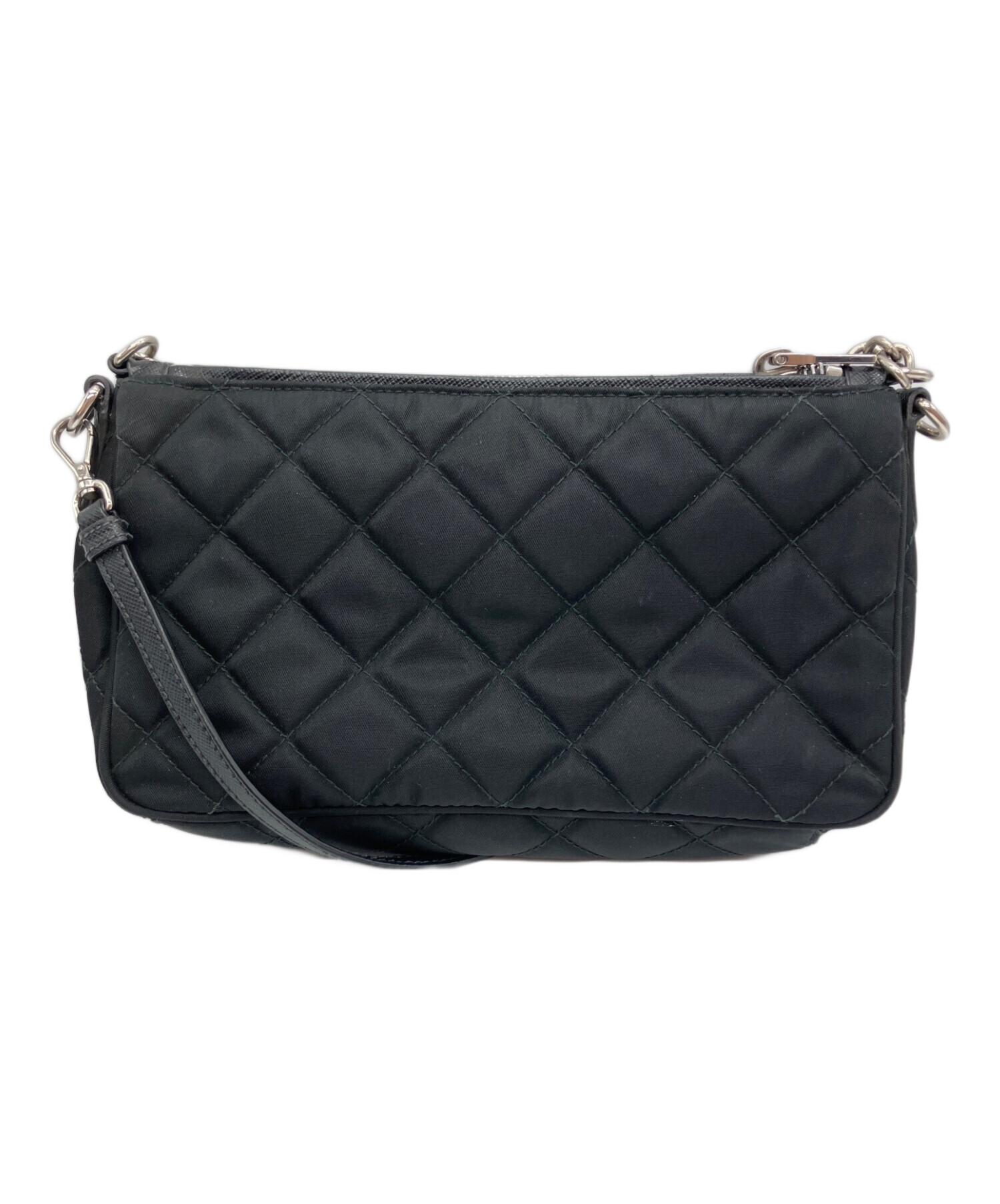 中古・古着通販】PRADA (プラダ) キルティングナイロン2WAYチェーン
