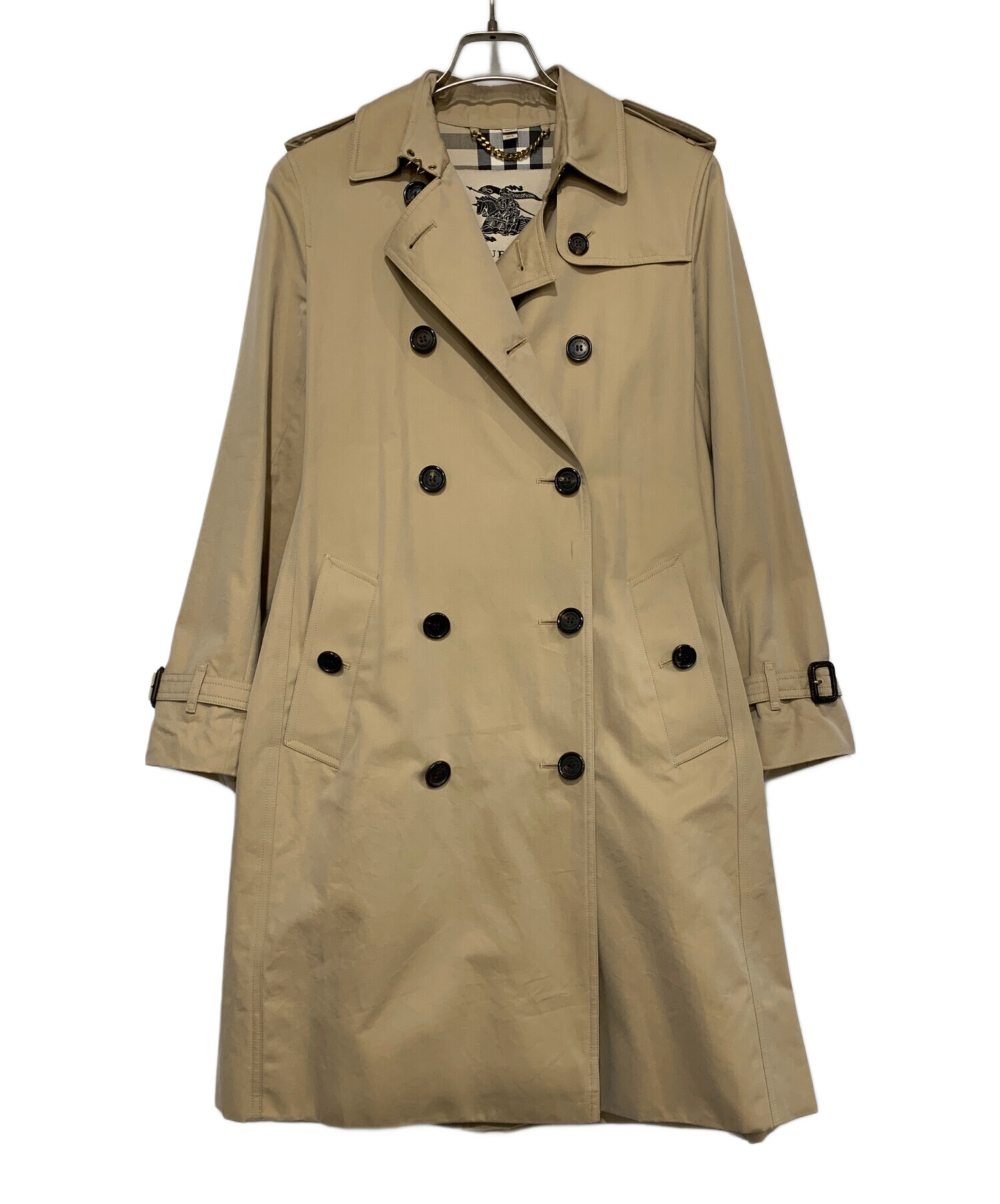 中古・古着通販】BURBERRY (バーバリー) ダブルコート ベージュ サイズ