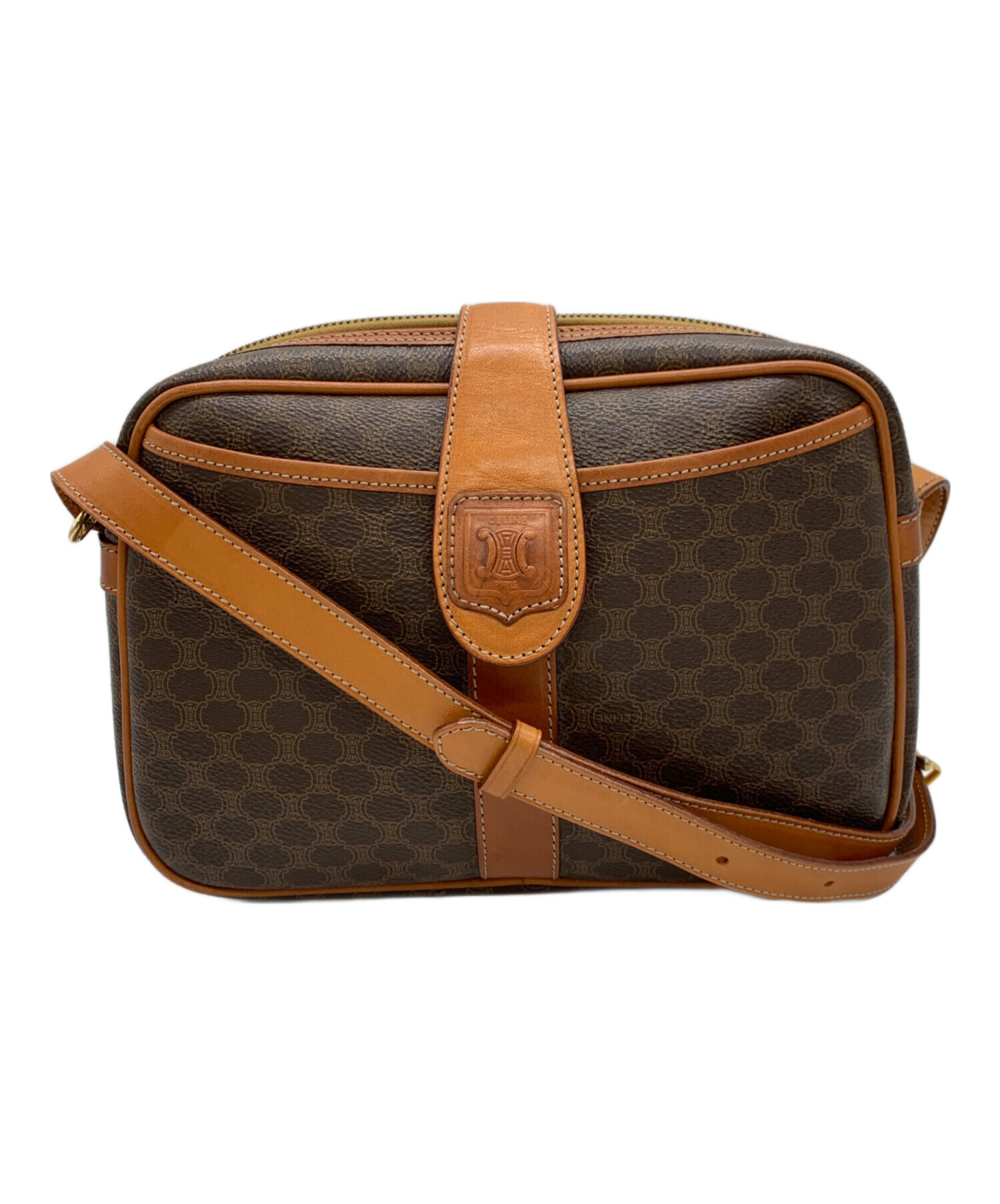 中古・古着通販】CELINE (セリーヌ) マカダム柄ショルダーバッグ