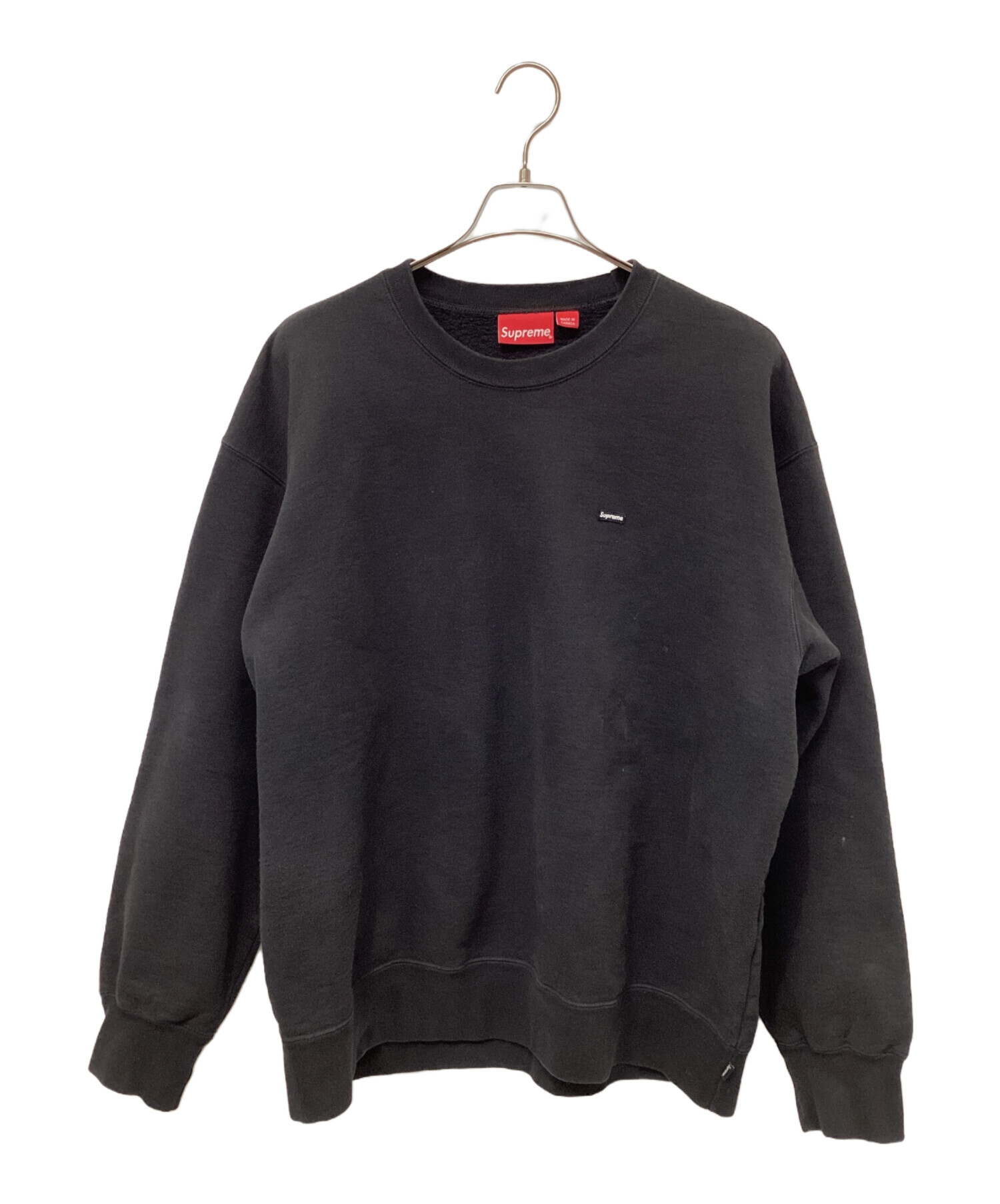 中古・古着通販】SUPREME (シュプリーム) SMALL BOX CREWNECK ブラック
