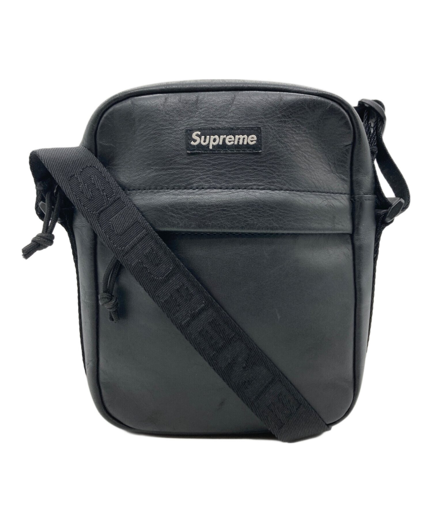 中古・古着通販】Supreme (シュプリーム) レザーショルダーバッグ