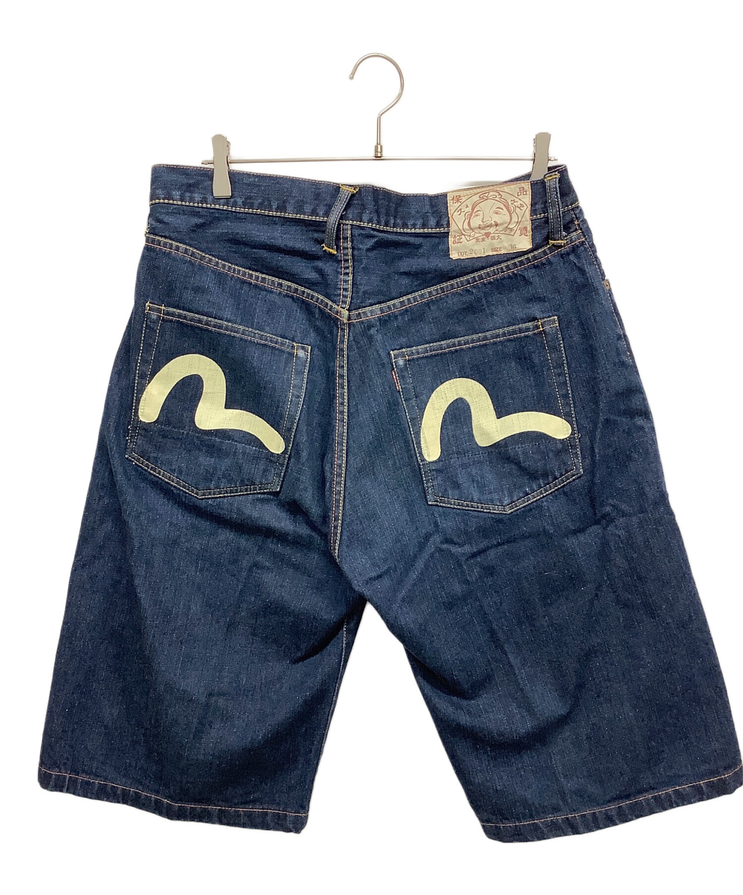 中古・古着通販】EVISU (エヴィス) デニムハーフパンツ インディゴ