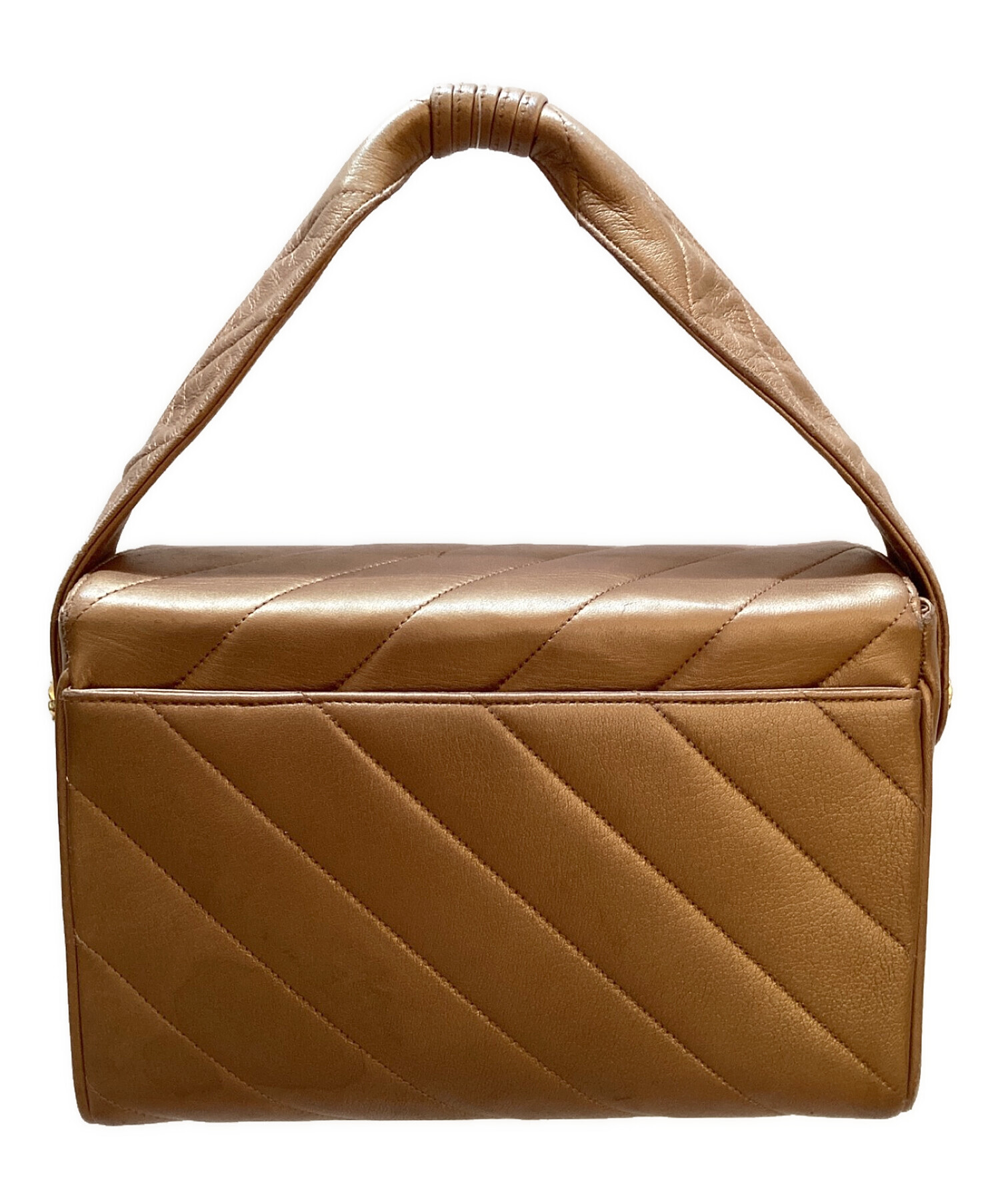 中古・古着通販】CHANEL (シャネル) ハンドバッグ ブラウン｜ブランド