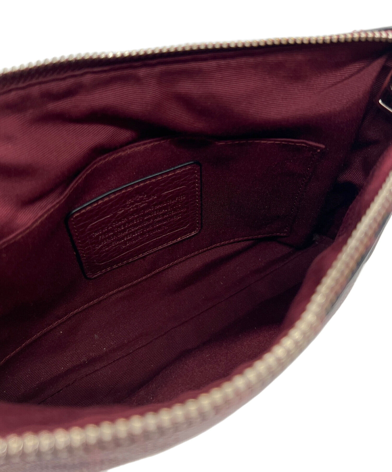 中古・古着通販】COACH (コーチ) ショルダーバッグ ボルドー｜ブランド