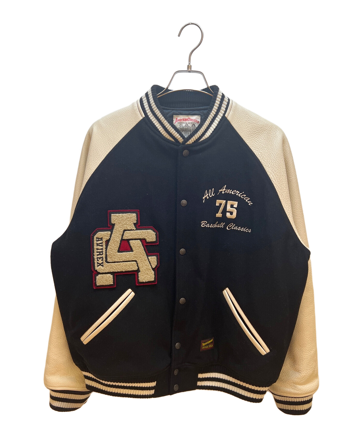 中古・古着通販】AVIREX (アヴィレックス) スタジャン ネイビー