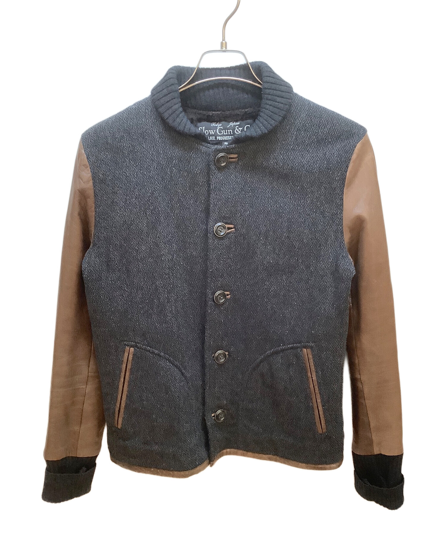 中古・古着通販】SLOWGUN (スロウガン) スタジャン グレー サイズ:3