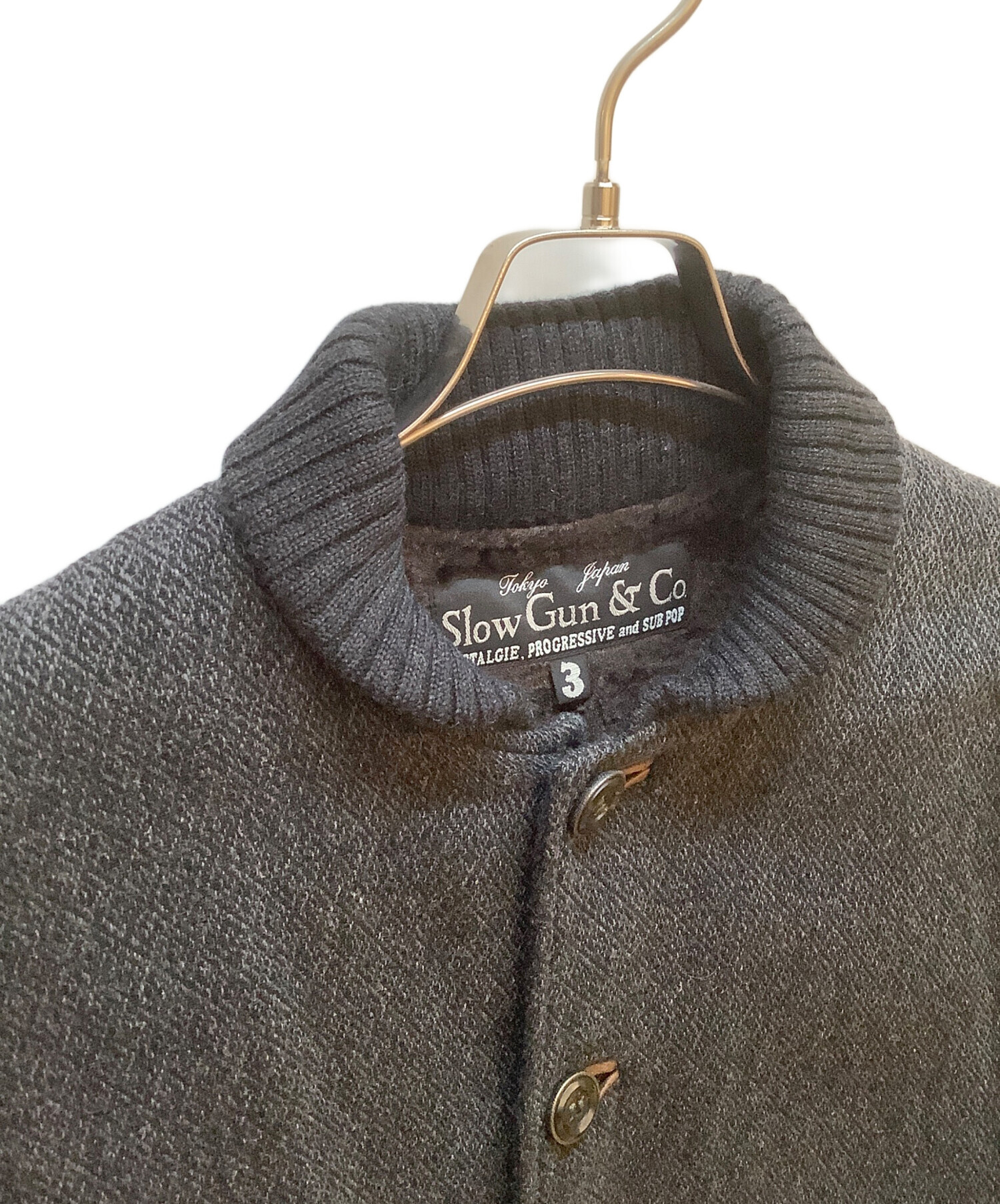 中古・古着通販】SLOWGUN (スロウガン) スタジャン グレー サイズ:3