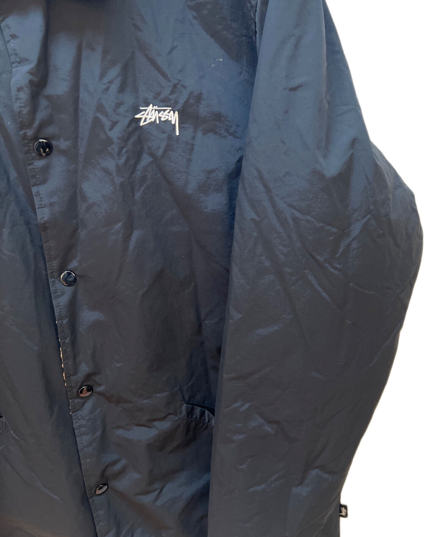 中古・古着通販】stussy (ステューシー) ナイロンジャケット ブラック