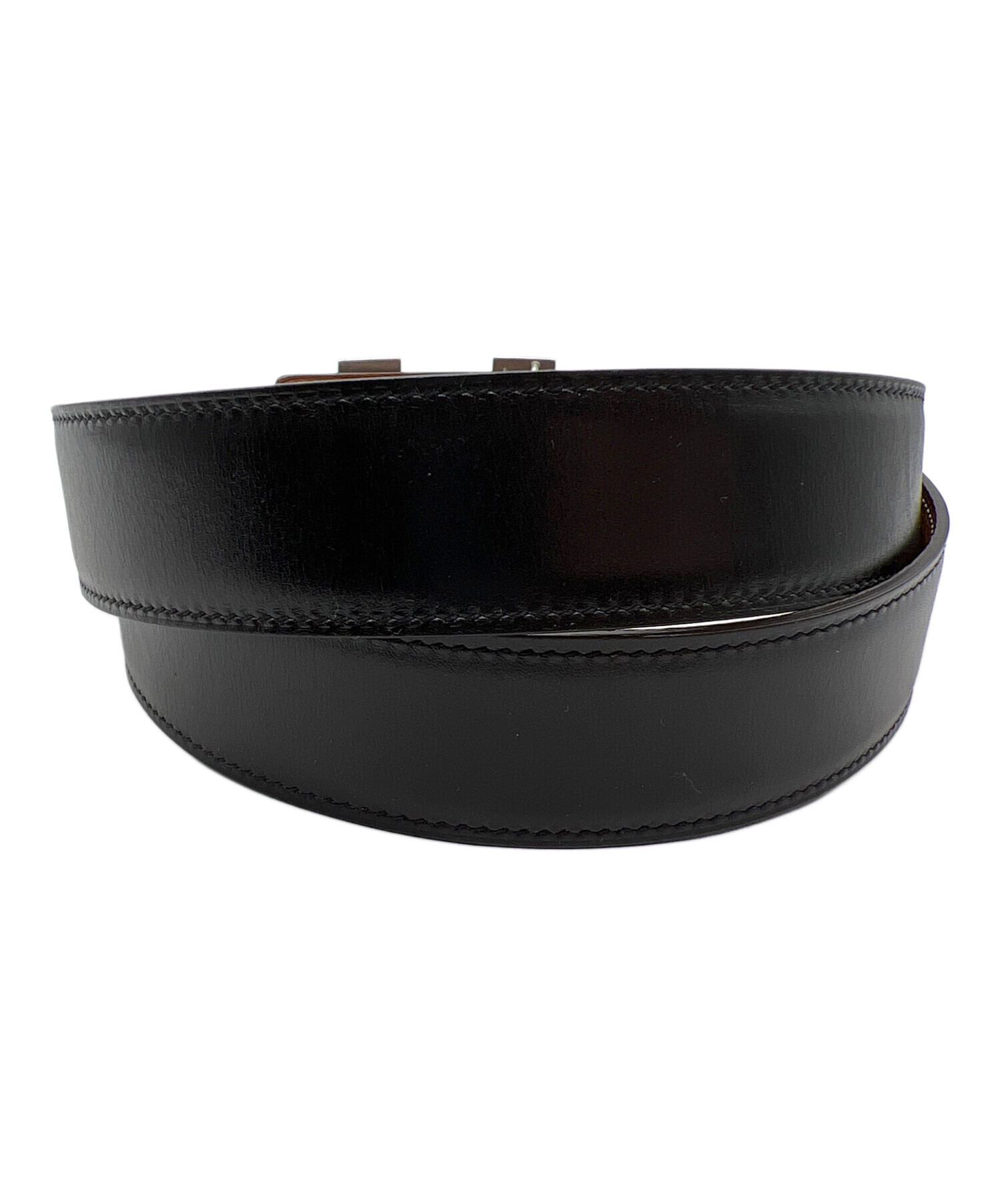 中古・古着通販】HERMES (エルメス) レザーベルト ブラック｜ブランド