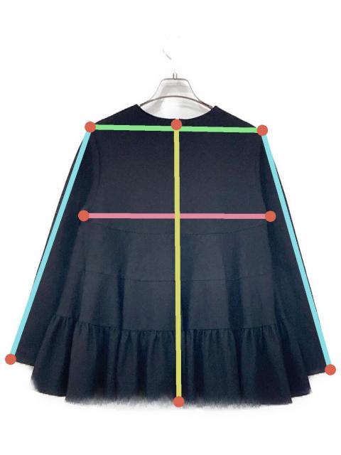 中古・古着通販】YORI (ヨリ) ぬくぬくティアードフリルブラウス