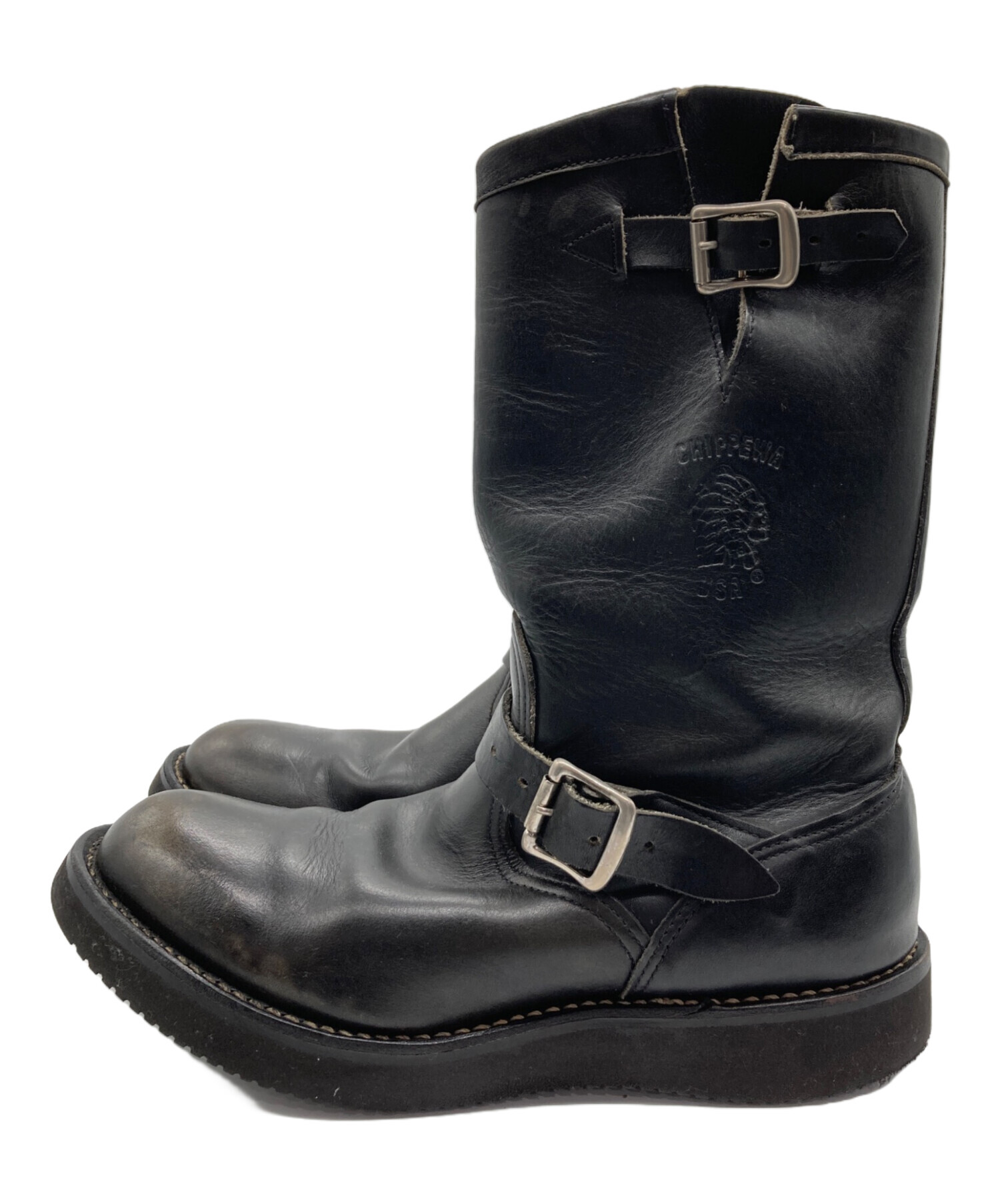 中古・古着通販】CHIPPEWA (チペワ) エンジニアブーツ ブラック サイズ