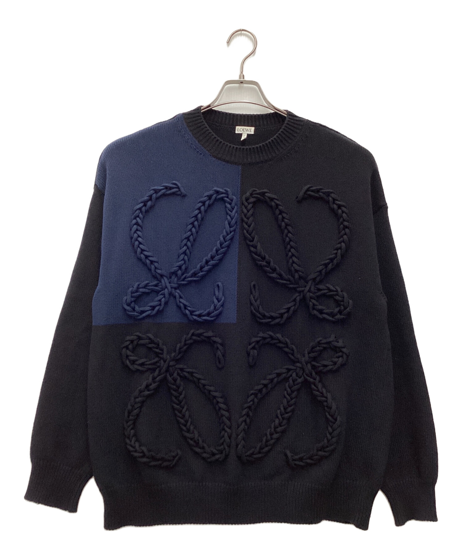 中古・古着通販】LOEWE (ロエベ) アナグラムエンブロイダリーニット