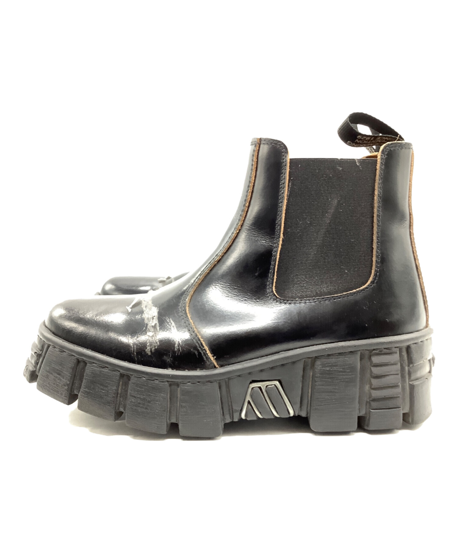 中古・古着通販】NEW ROCK (ニューロック) サイドゴアブーツ ブラック