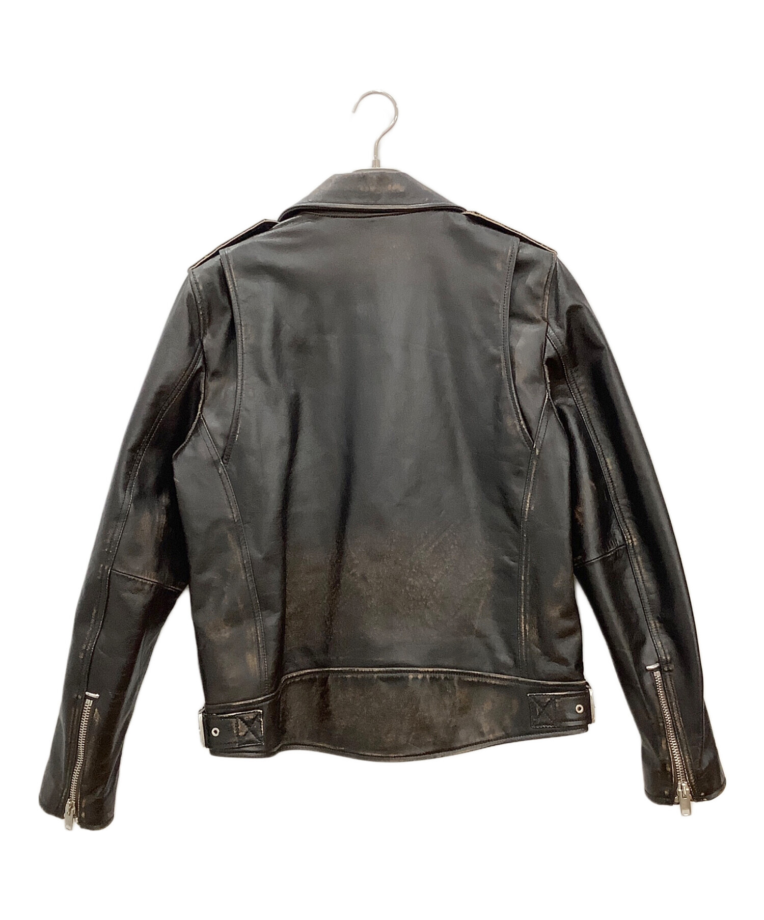 中古・古着通販】DIESEL (ディーゼル) ダブルライダースジャケット