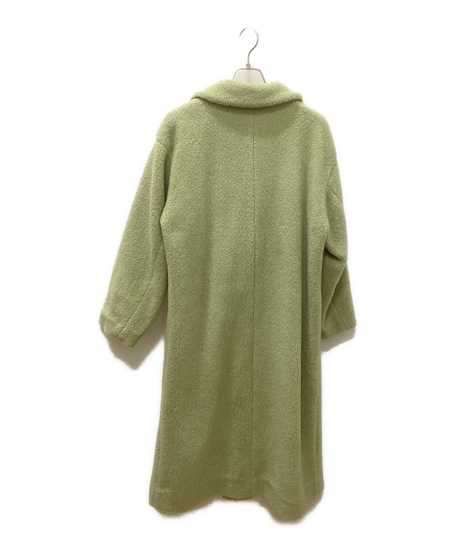 中古・古着通販】CADUNE (カデュネ) ボアコート 黄緑 サイズ:38