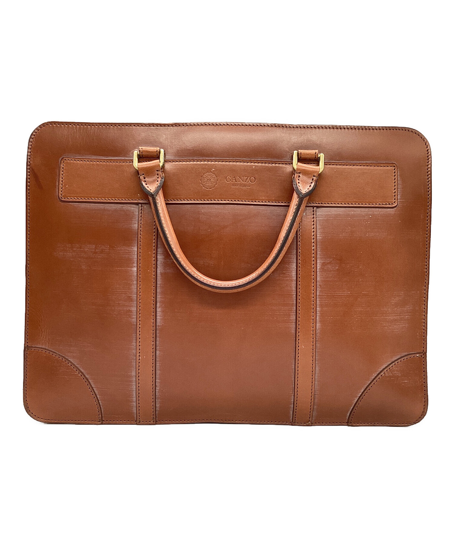 中古・古着通販】GANZO (ガンゾ) ブライドルブリーフケース ブラウン
