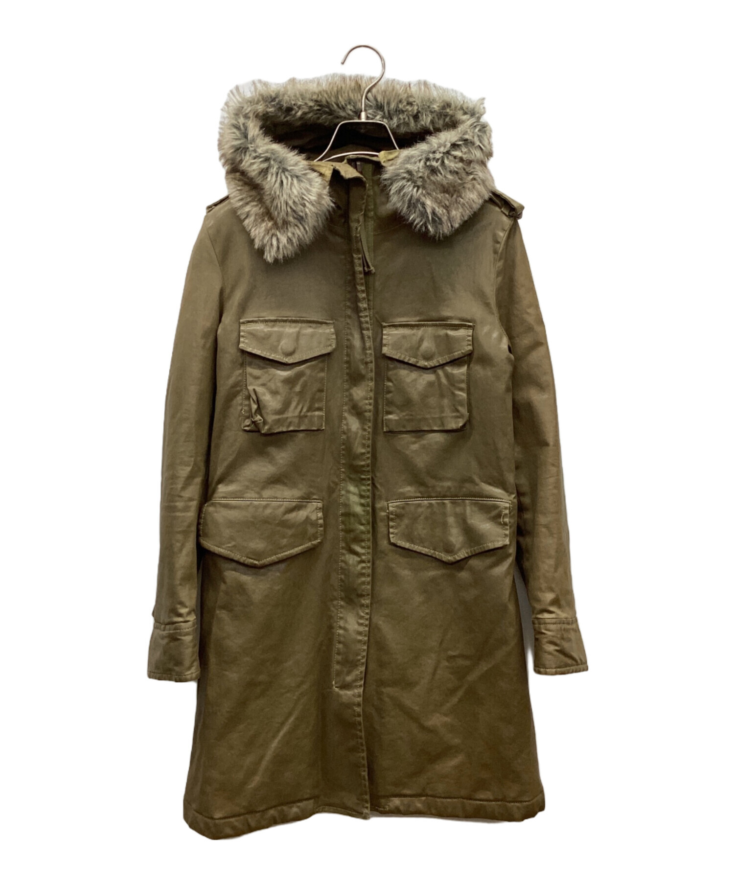 中古・古着通販】DIESEL (ディーゼル) モッズコート グリーン サイズ