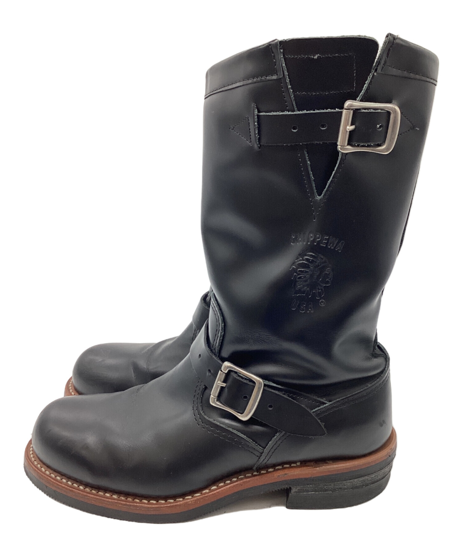 中古・古着通販】CHIPPEWA (チペワ) エンジニアブーツ ブラック サイズ