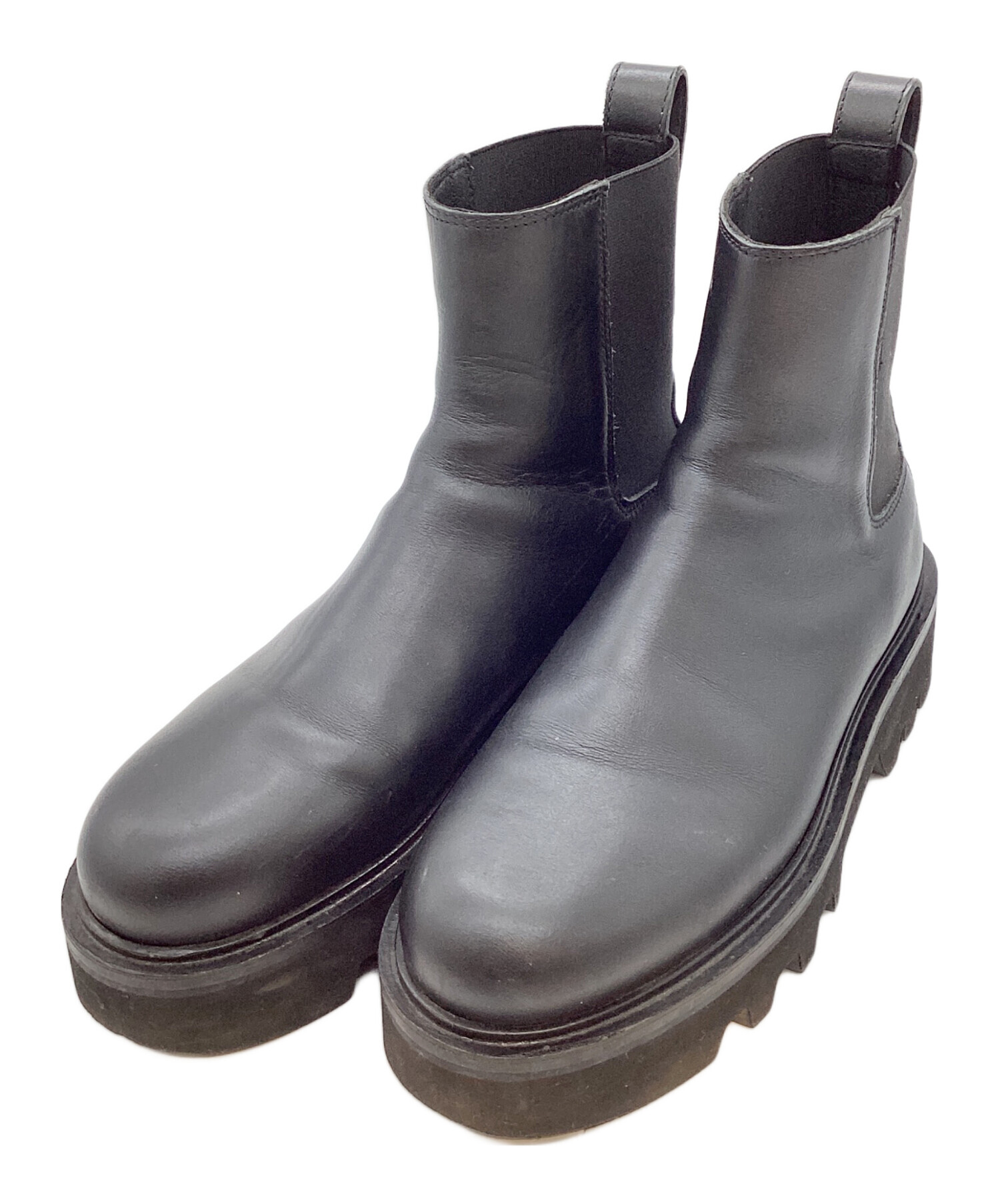 中古・古着通販】FURLA (フルラ) サイドゴアブーツ ブラック サイズ