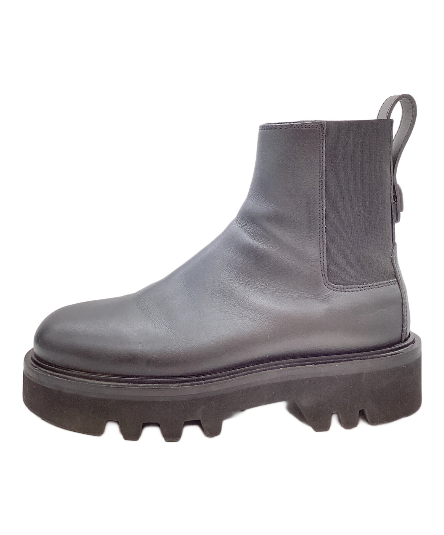 中古・古着通販】FURLA (フルラ) サイドゴアブーツ ブラック サイズ