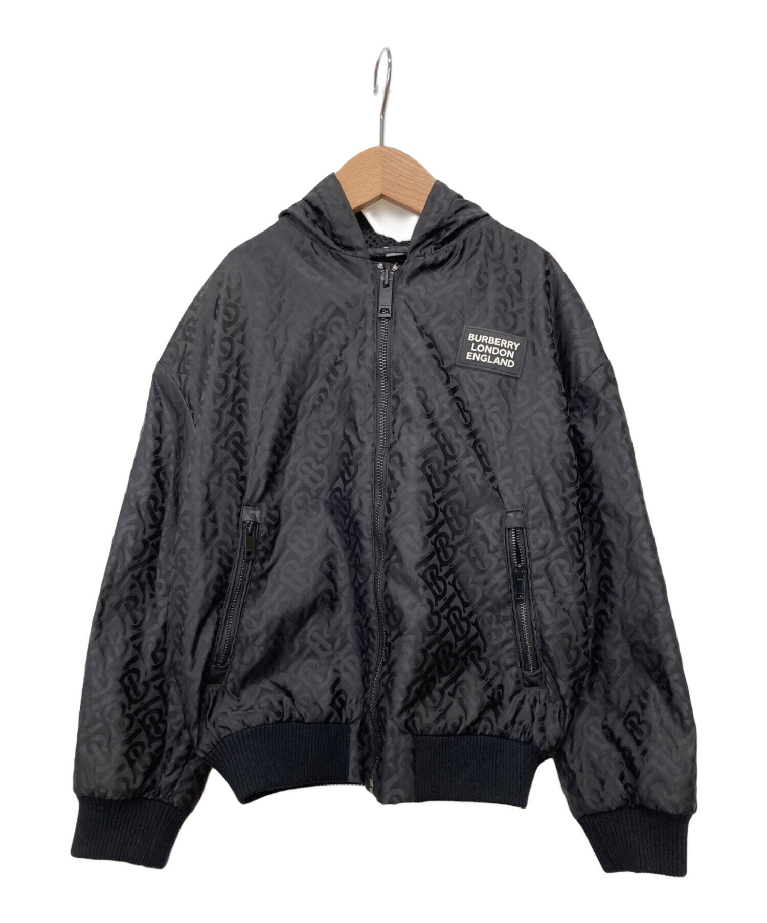 中古・古着通販】BURBERRY (バーバリー) ナイロンジャケット ブラック