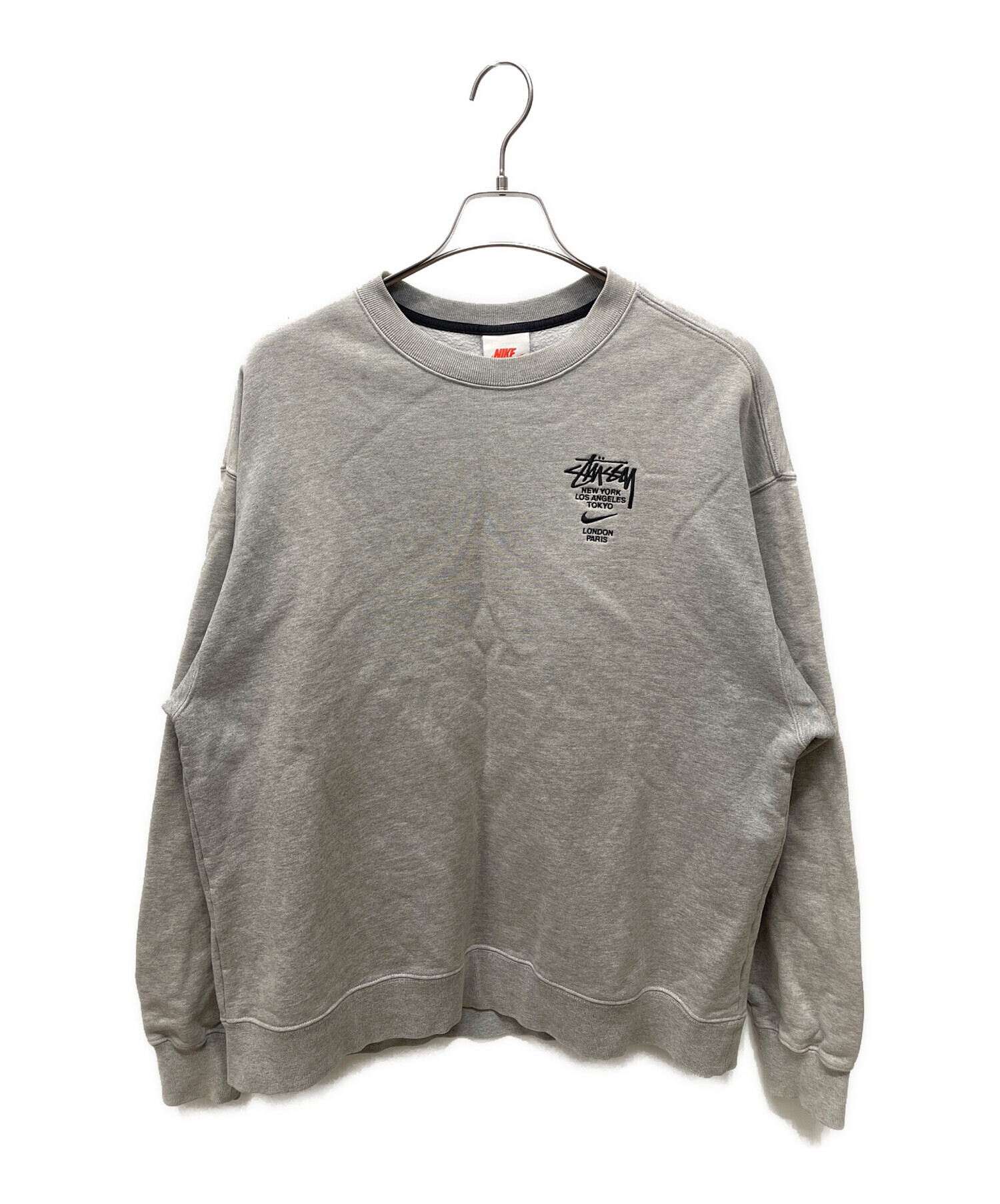 中古・古着通販】NIKE (ナイキ) stussy (ステューシー) Fleece Crew