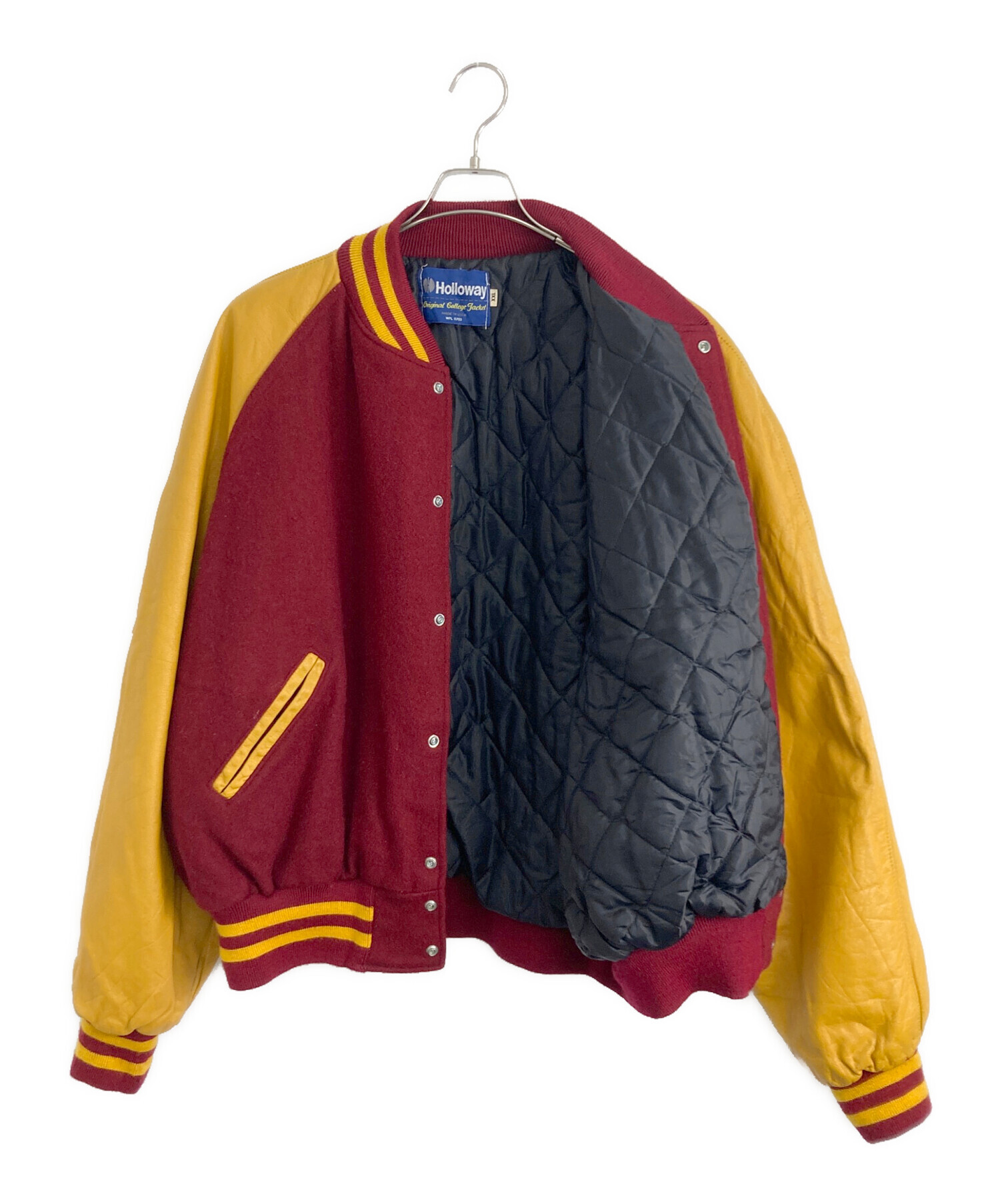 中古・古着通販】Holloway (ホロウェイ) スタジャン レッド×イエロー