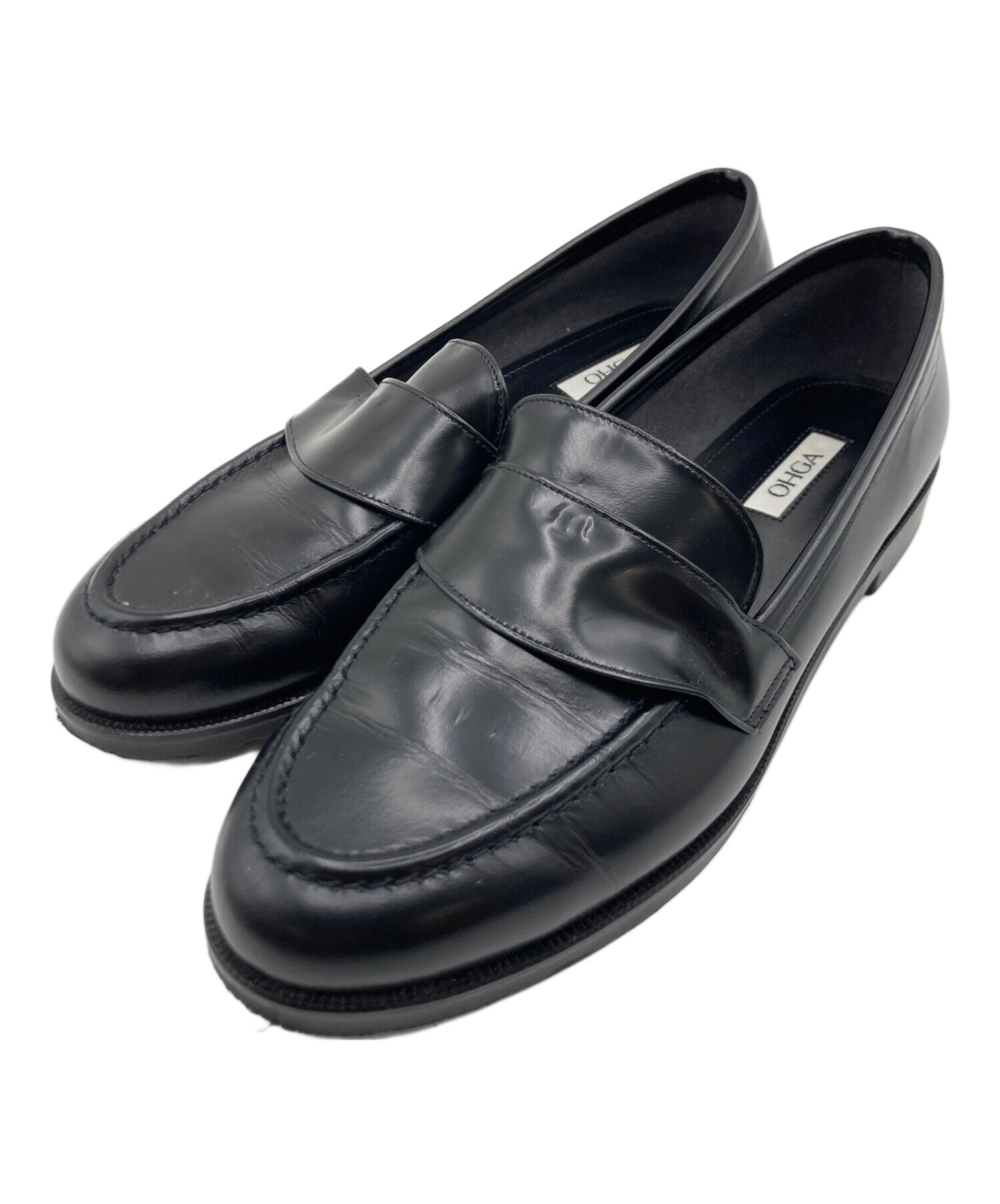 中古・古着通販】OHGA (オオガ) OHGA（オオガ）ローファー ブラック