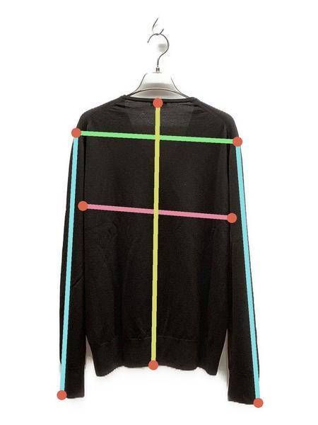 中古・古着通販】Cruciani (クルチアーニ) Vネックニット ブラウン