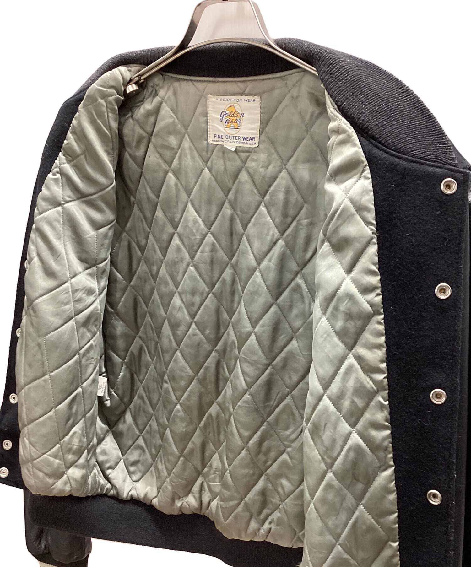 中古・古着通販】Golden Bear (ゴールデンベア) スタジャン ブラック