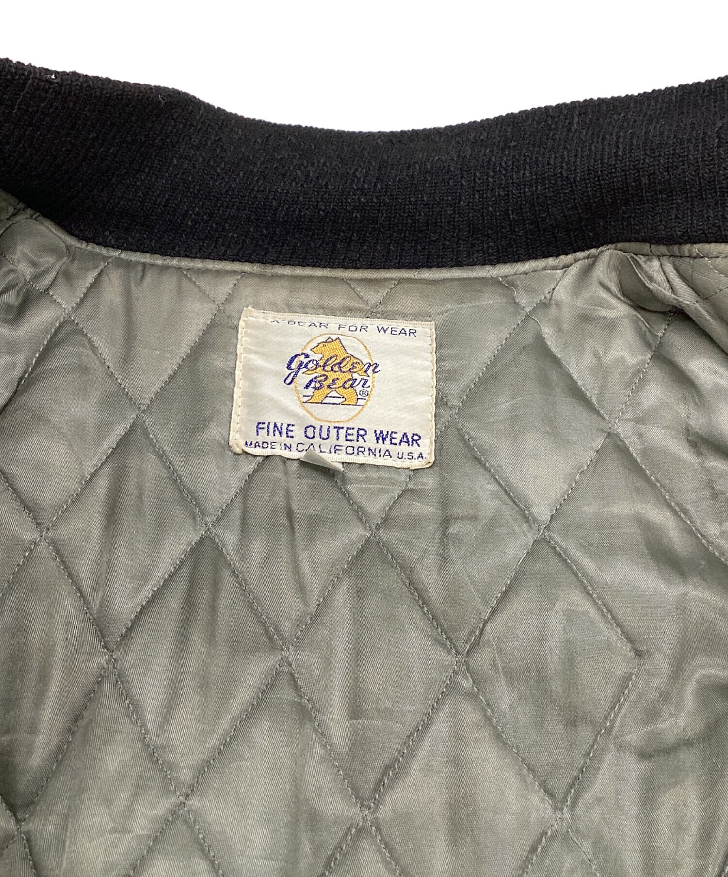 中古・古着通販】Golden Bear (ゴールデンベア) スタジャン ブラック