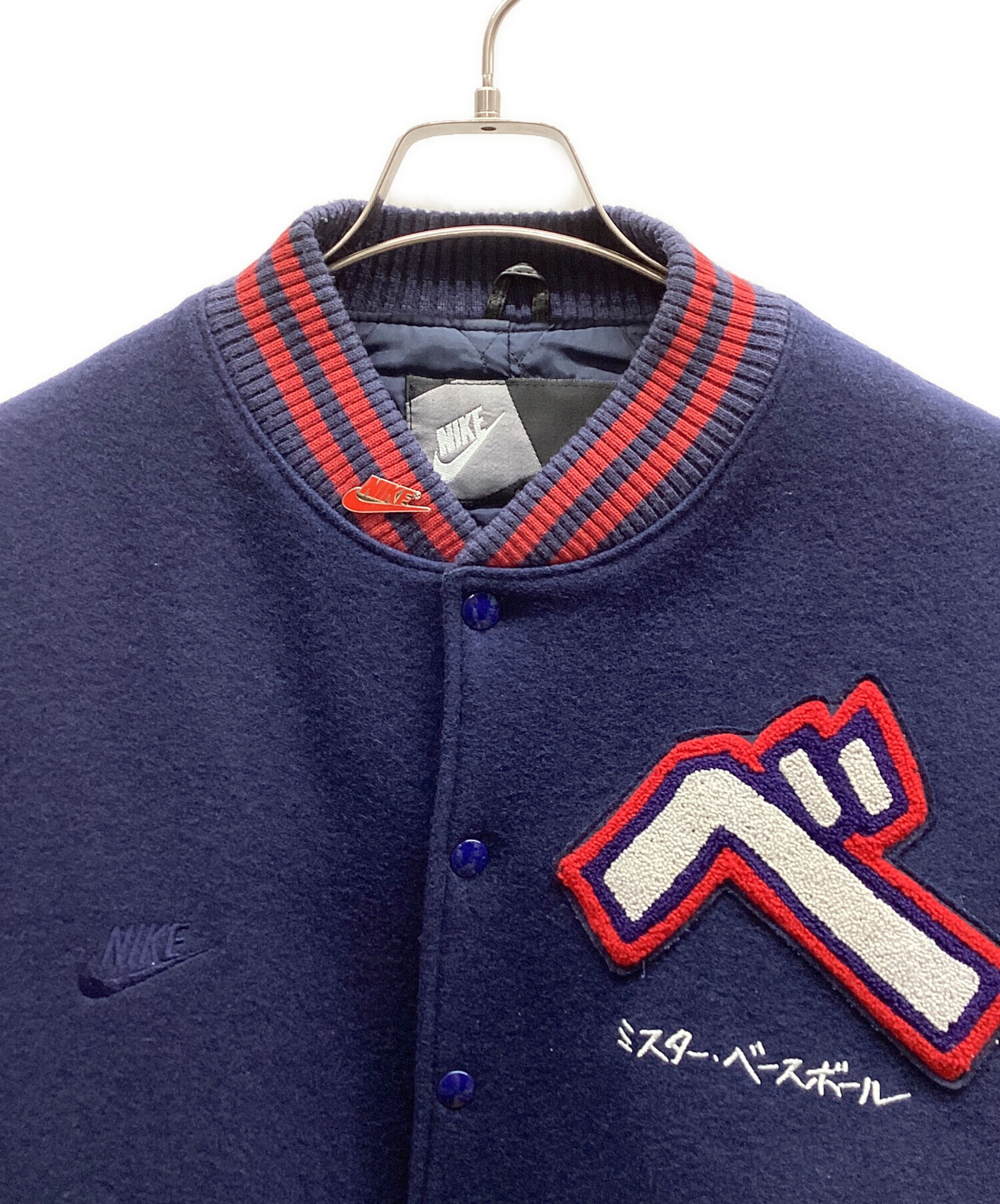 中古・古着通販】NIKE (ナイキ) スタジャン ネイビー×グレー サイズ:M