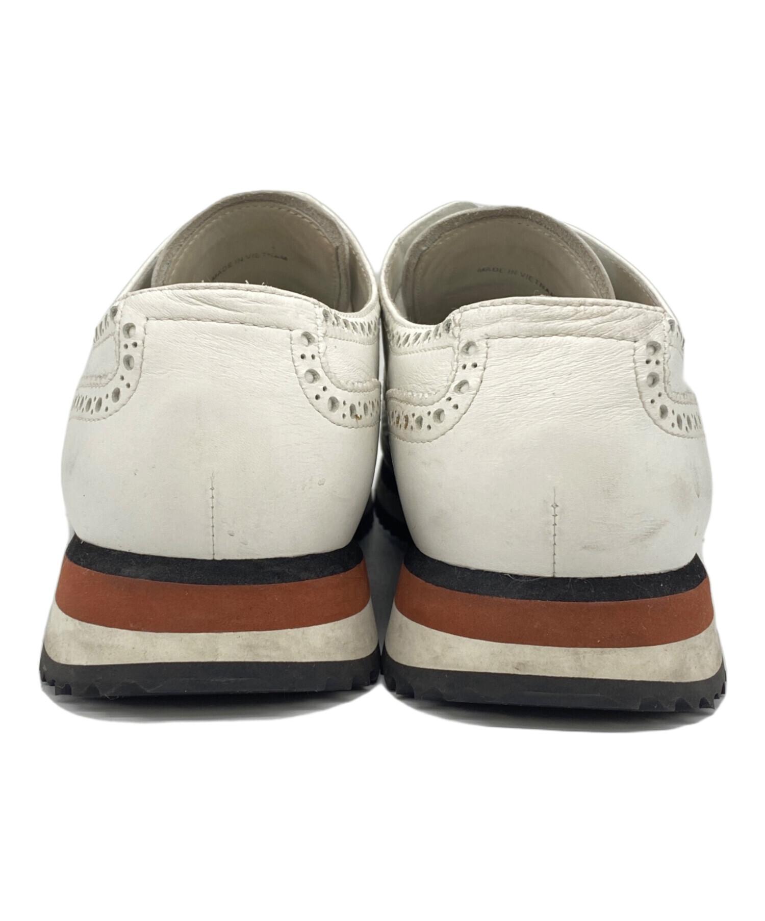 中古・古着通販】PRADA (プラダ) ウィングチップシューズ ホワイト